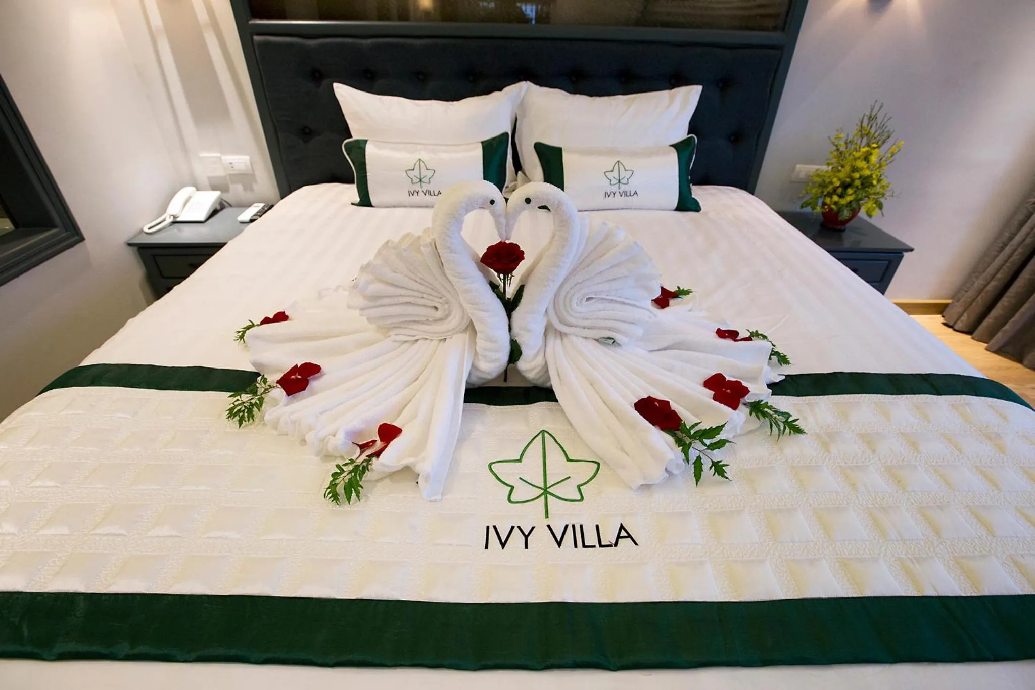 Bed in Ivy Villa