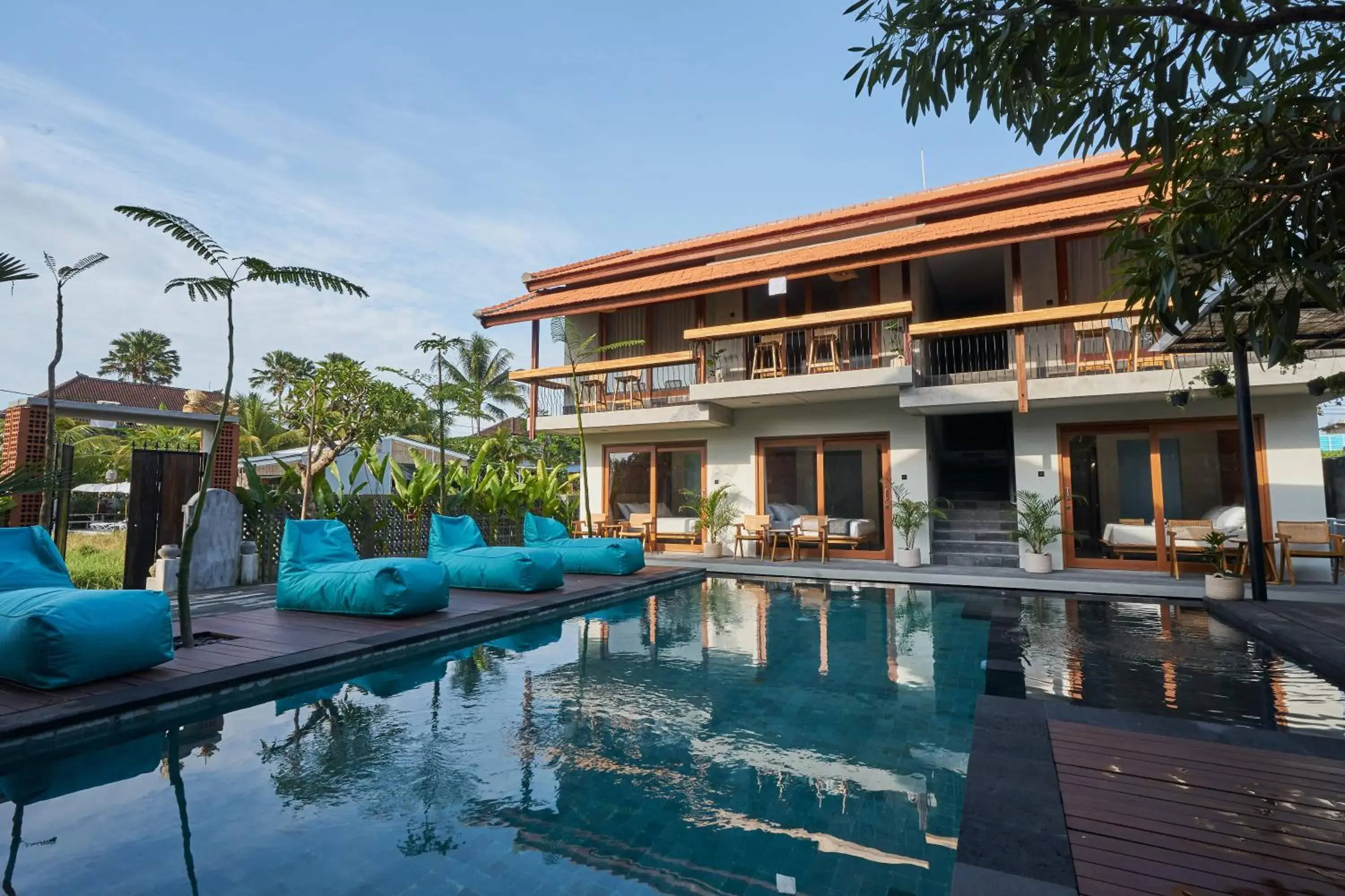 Pool view in Kubu Tropis Pool view in Kubu Tropis