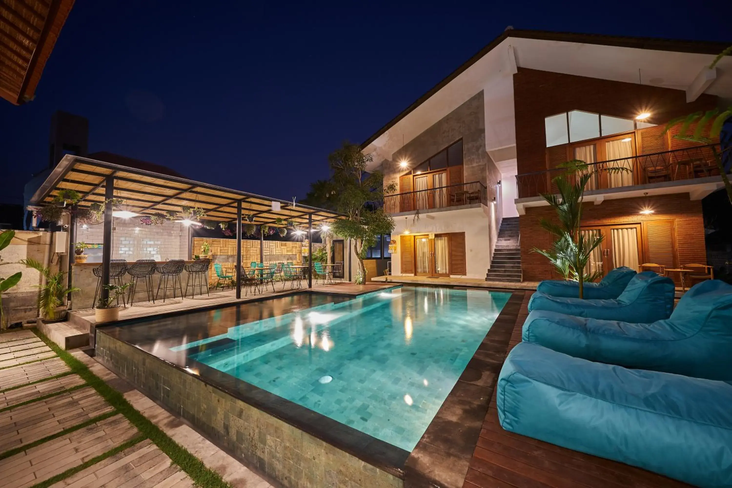 Pool view in Kubu Tropis Pool view in Kubu Tropis