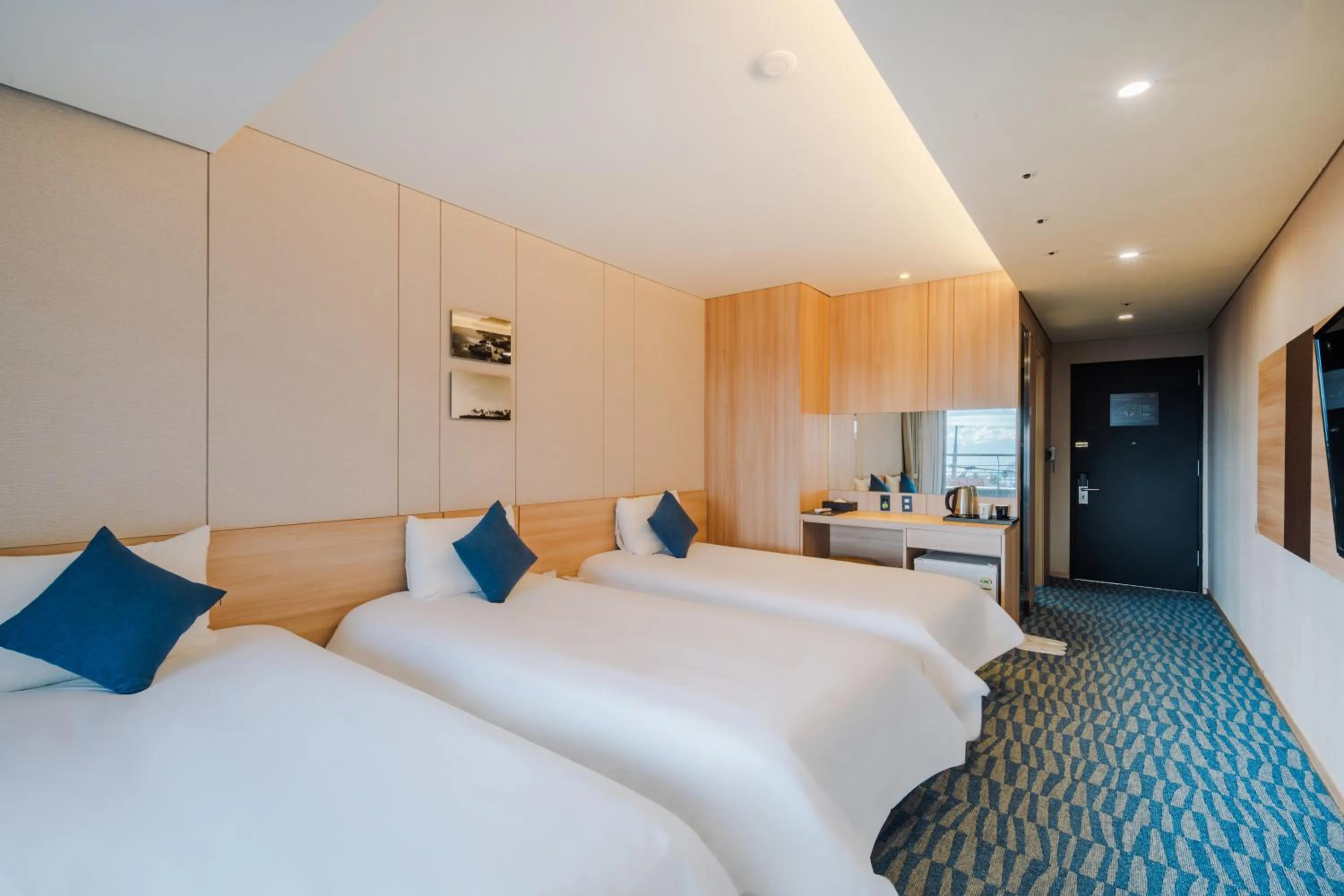 Bed in Hotel bridge Seogwipo