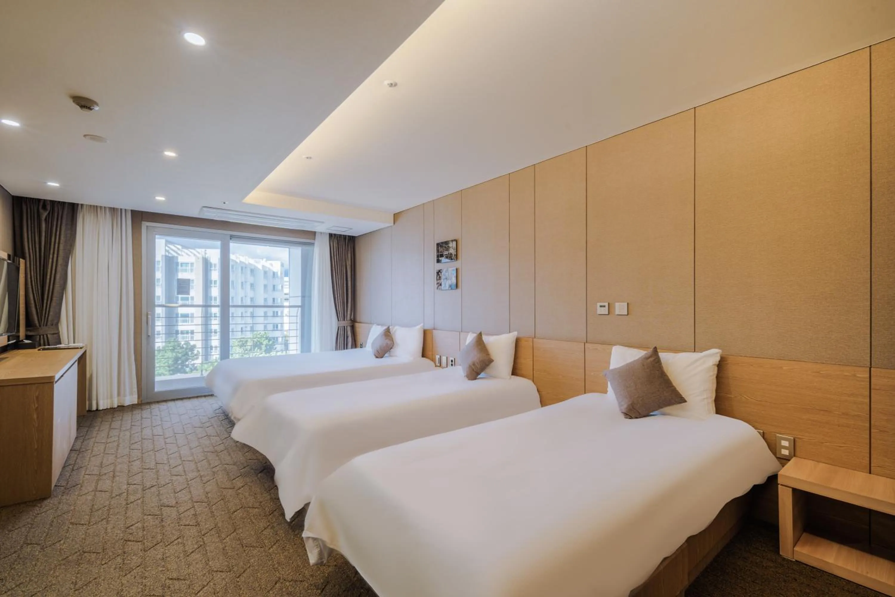 Bed in Hotel bridge Seogwipo