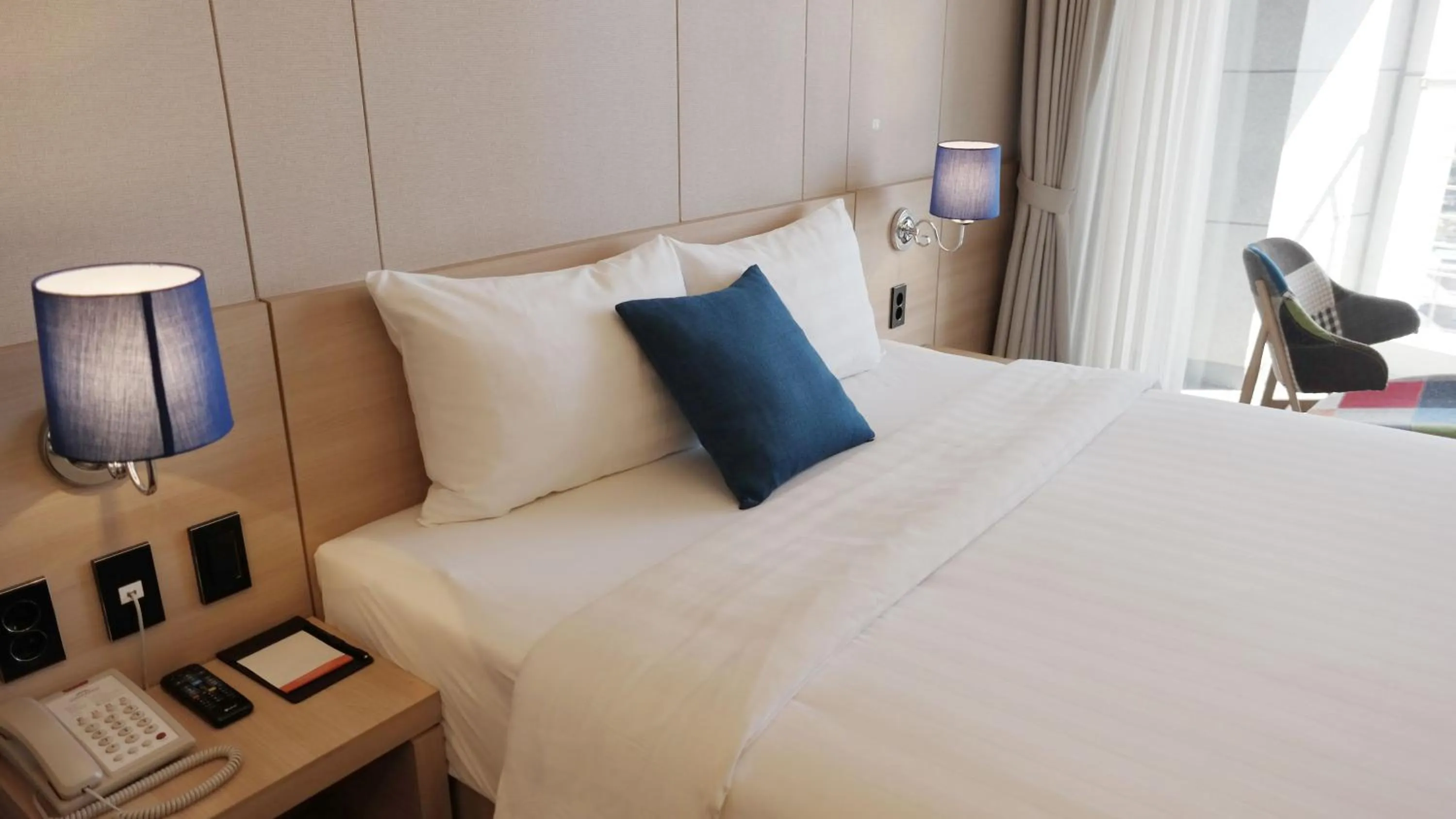 Bed in Hotel bridge Seogwipo