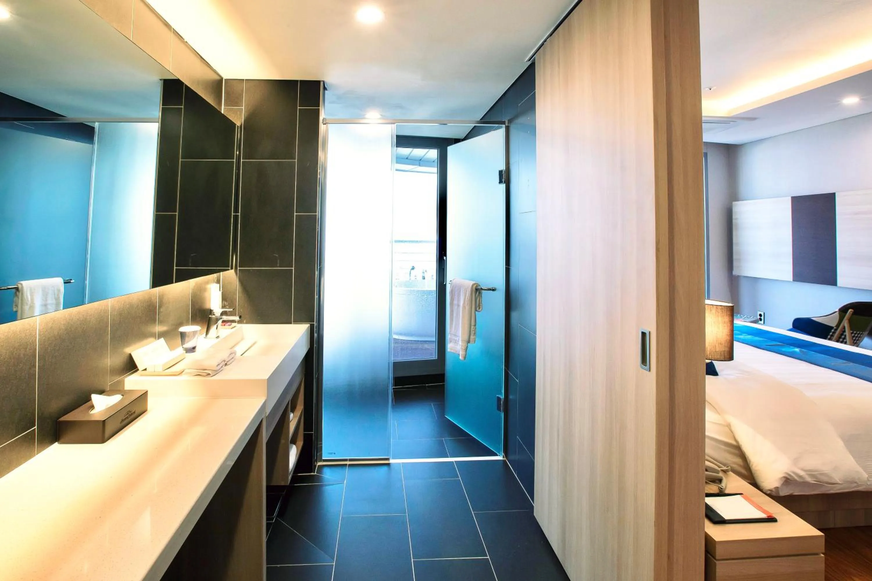 Bed in Hotel bridge Seogwipo