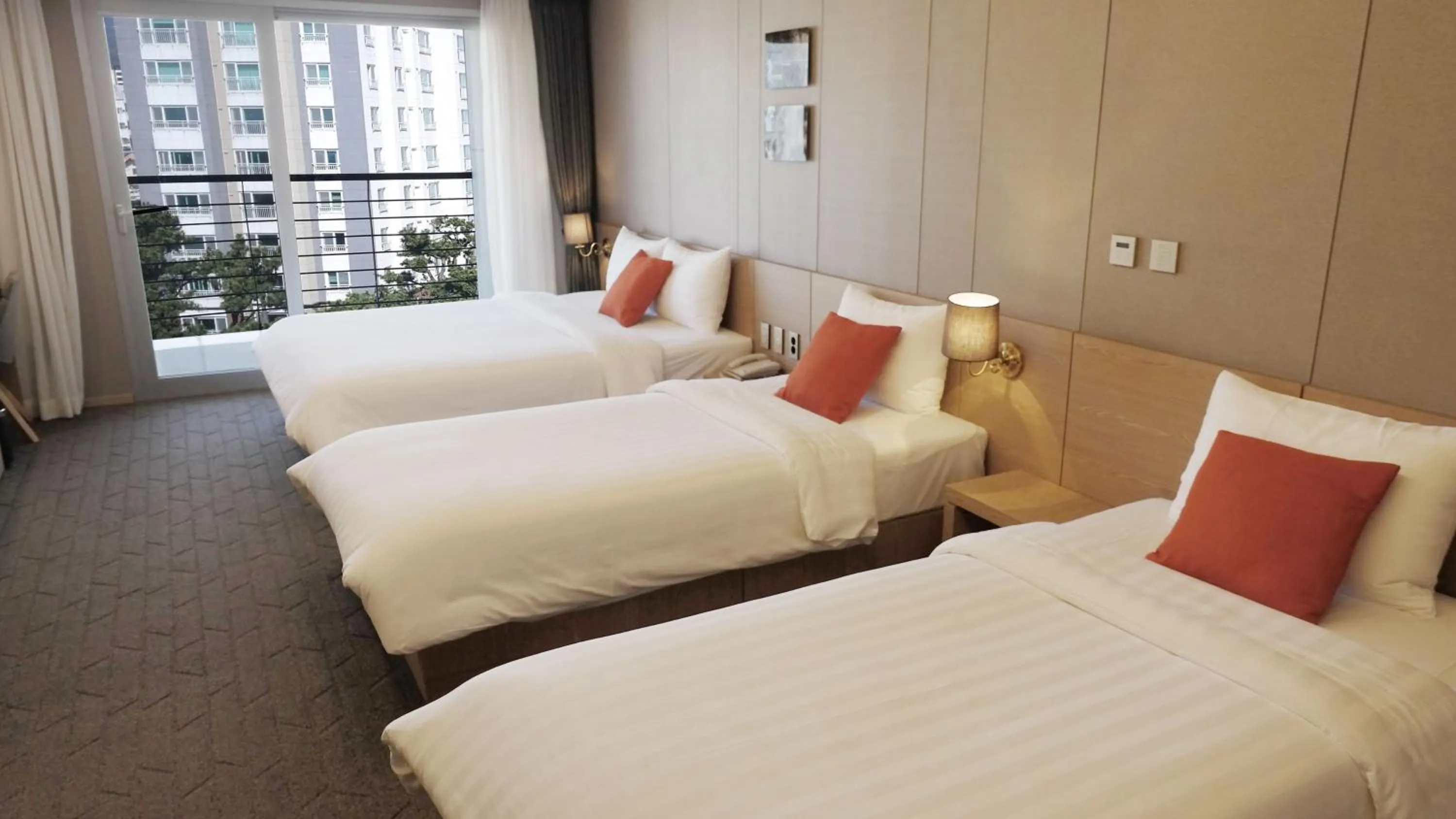 Bed in Hotel bridge Seogwipo