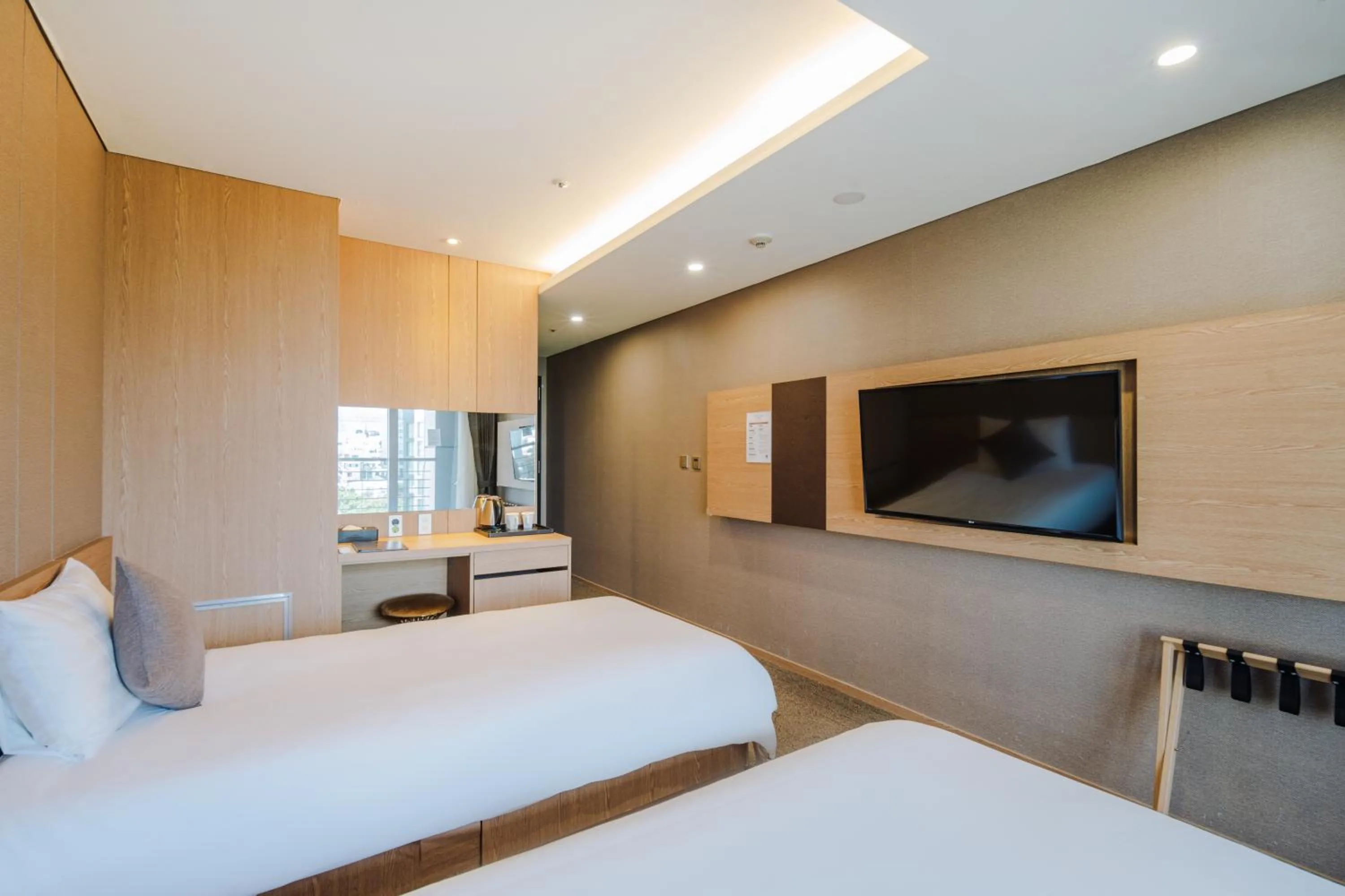 Bed in Hotel bridge Seogwipo