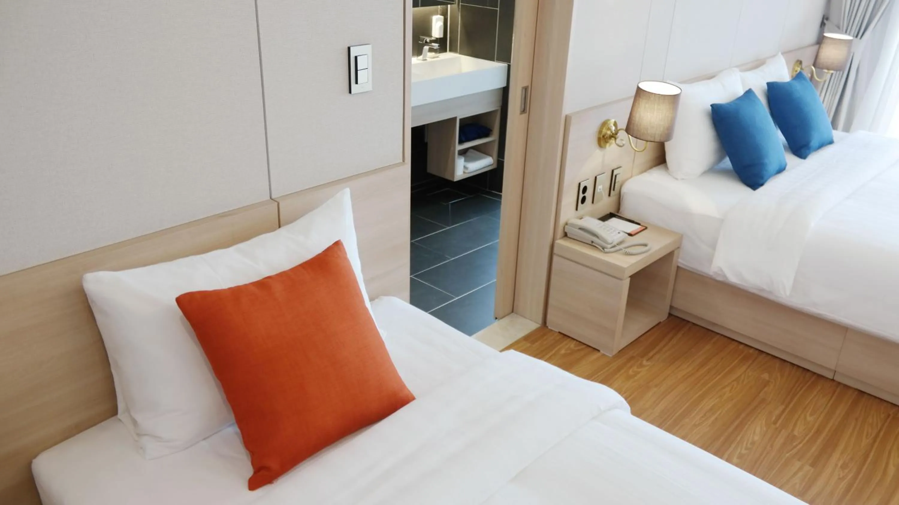 Bed in Hotel bridge Seogwipo