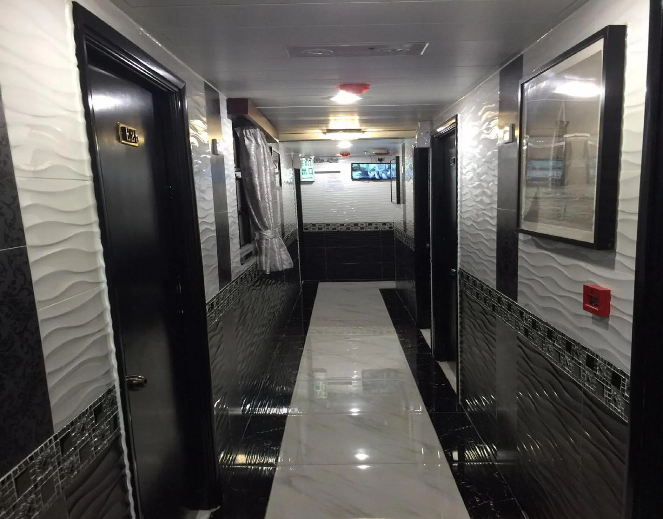 Decorative detail in Skystar Hostel