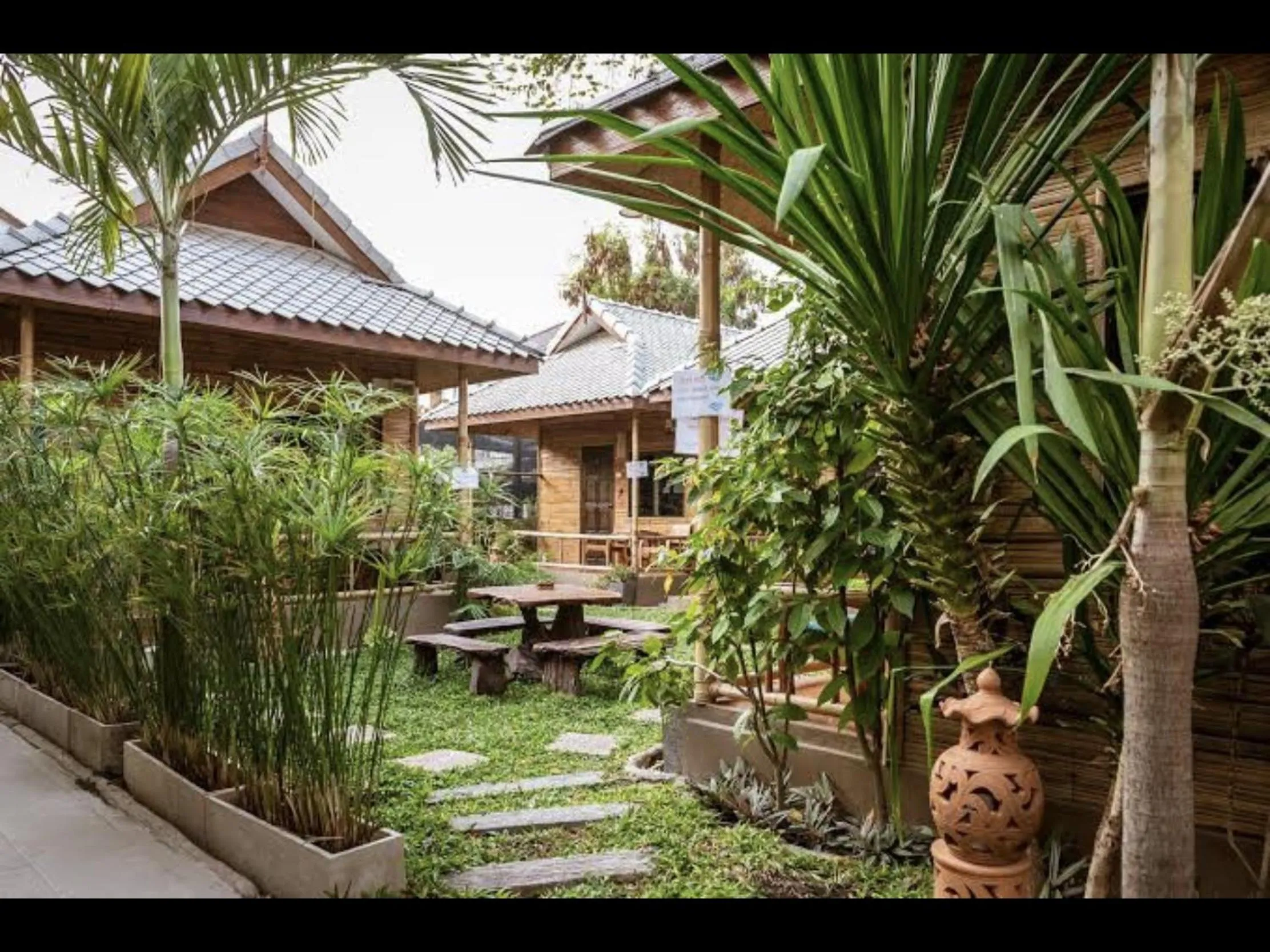 Garden view in Boutique Hotel & Restaurant, Jaidee Bamboo Huts