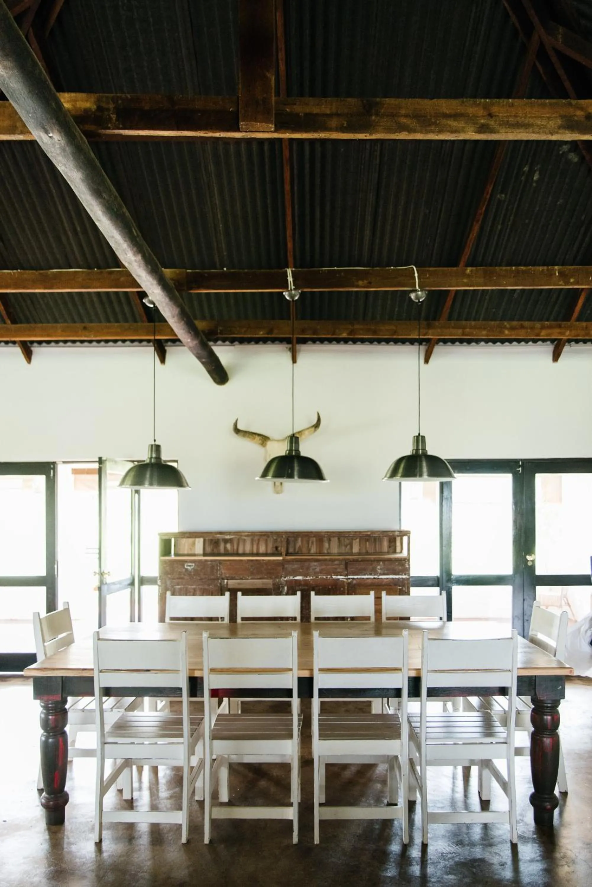 Dining area in The Cowshed