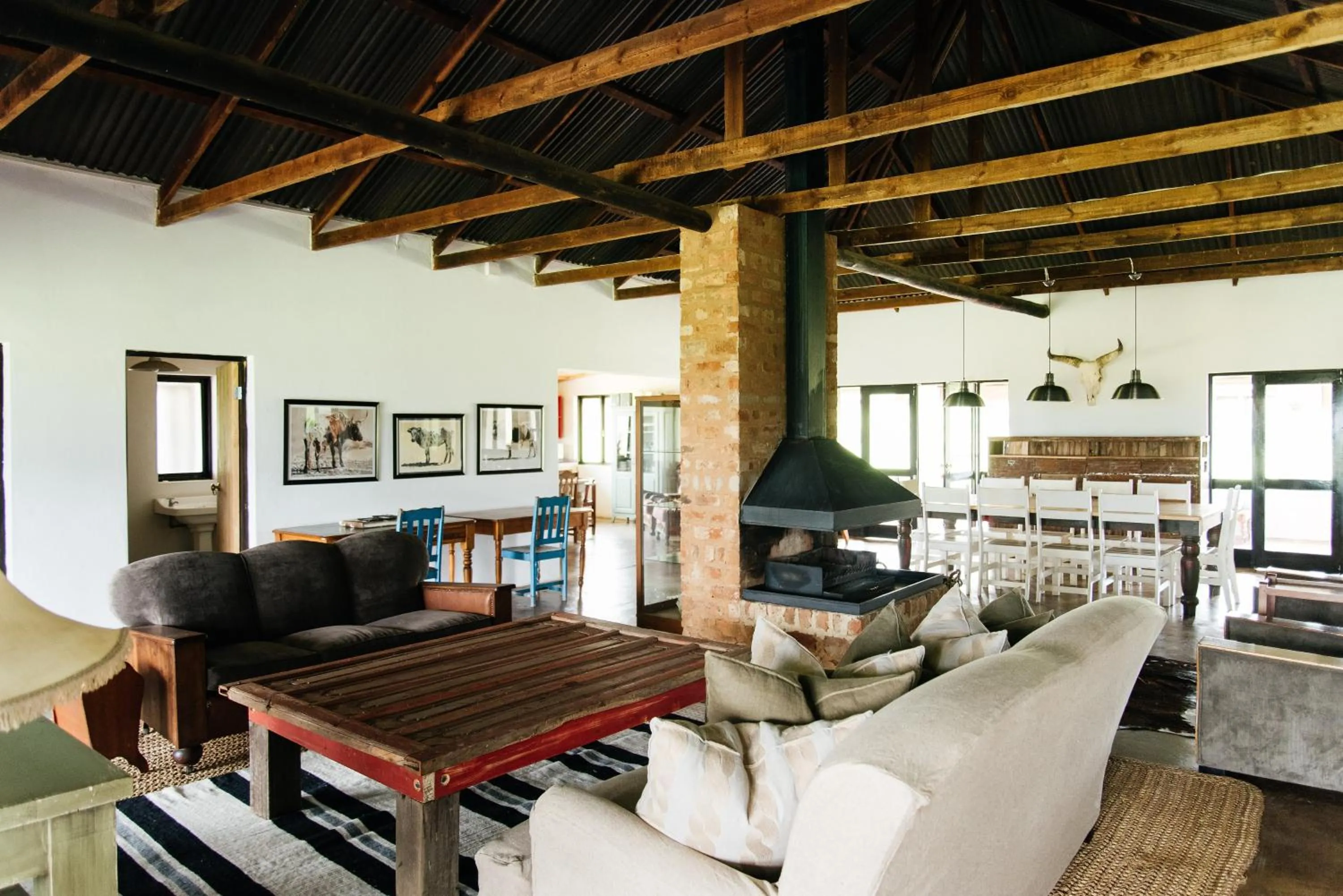 Living room in The Cowshed