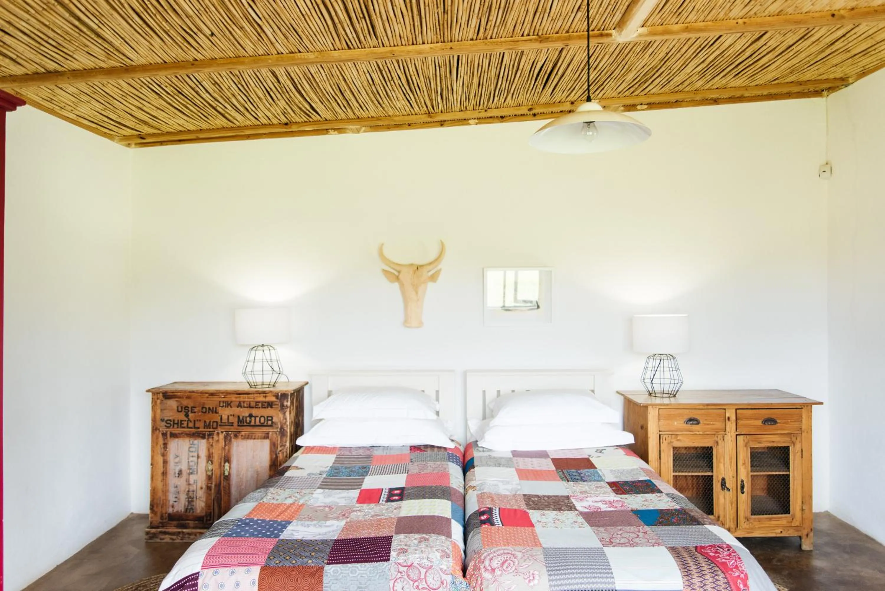 Decorative detail, Bed in The Cowshed