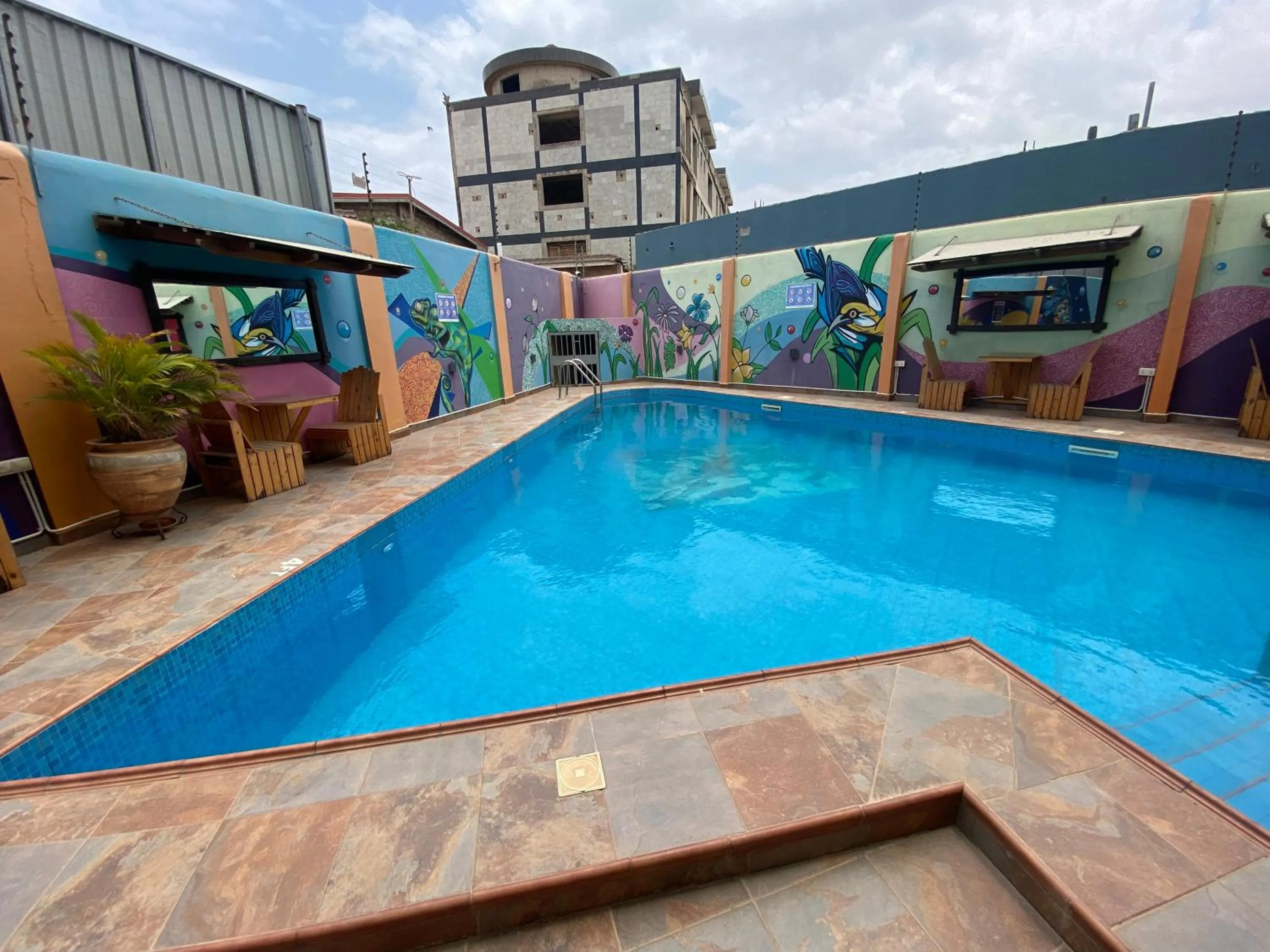Swimming pool in Bays Lodge, Accra