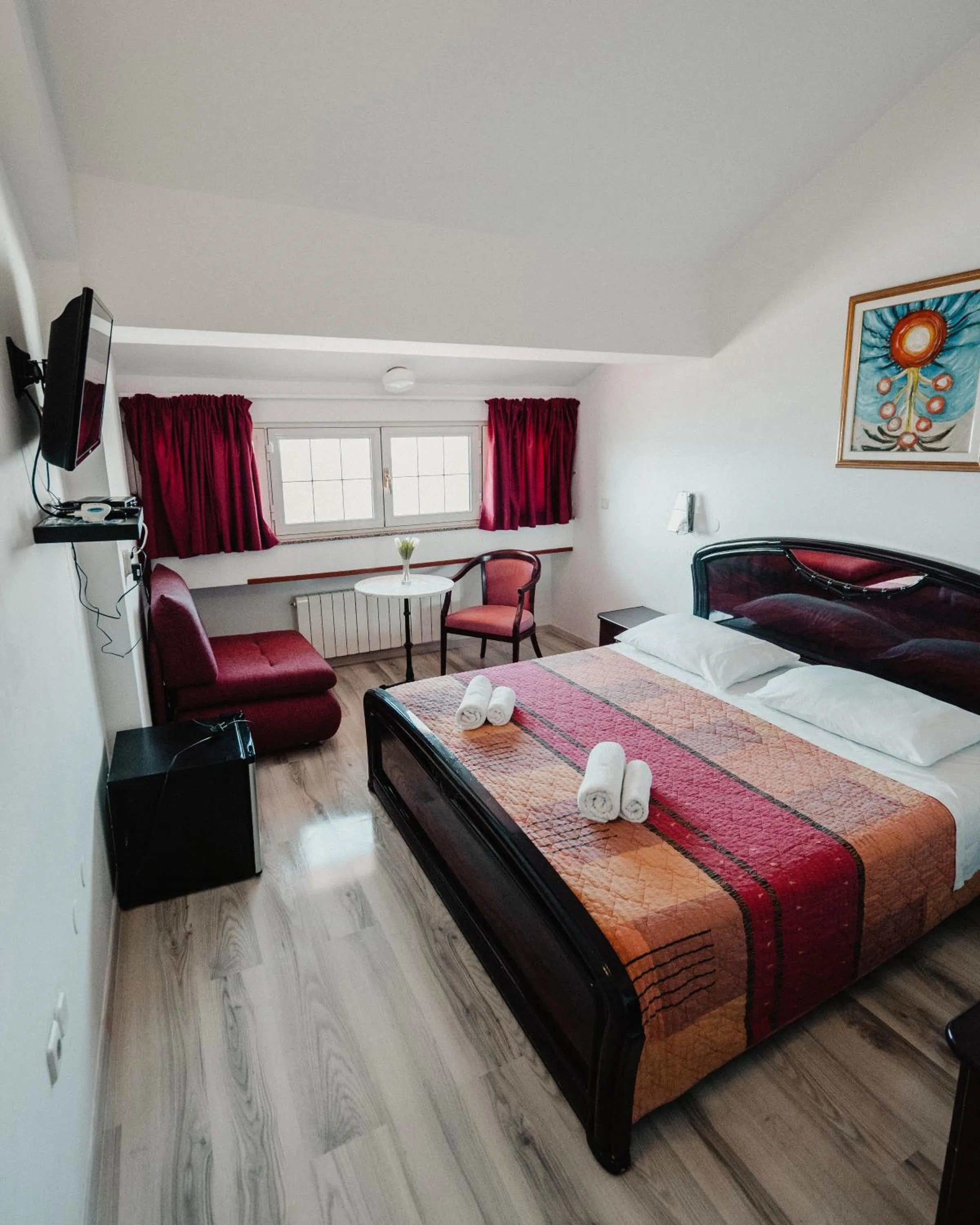 Bedroom, Bed in Villa Nico