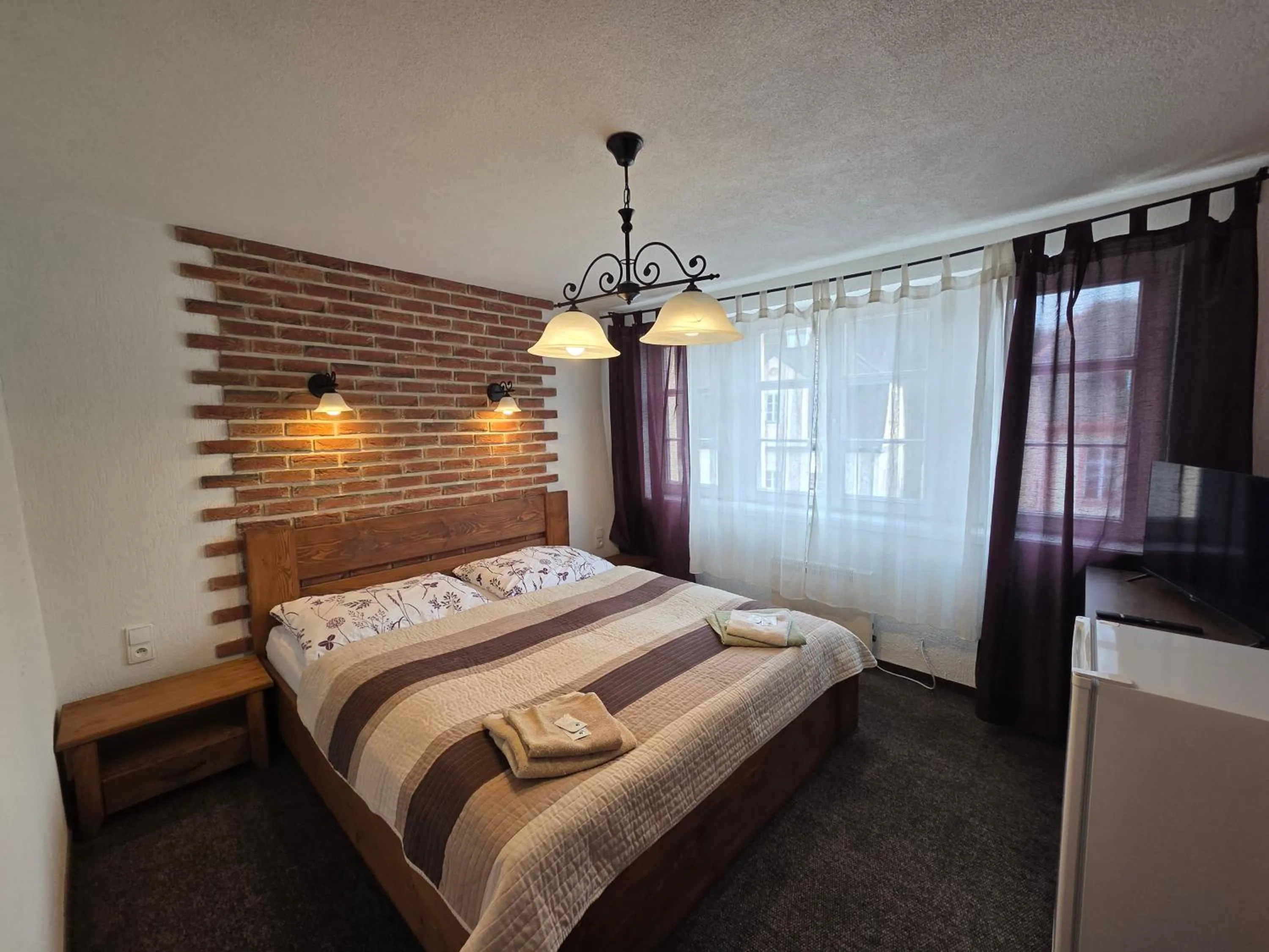 Quadruple Room with Private Bathroom in Penzion - Restaurant U Zámku