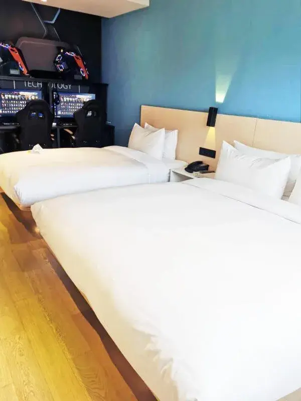 Bed in PACE HOTEL Suzhou Renmin Branch Bed in PACE HOTEL Suzhou Renmin Branch