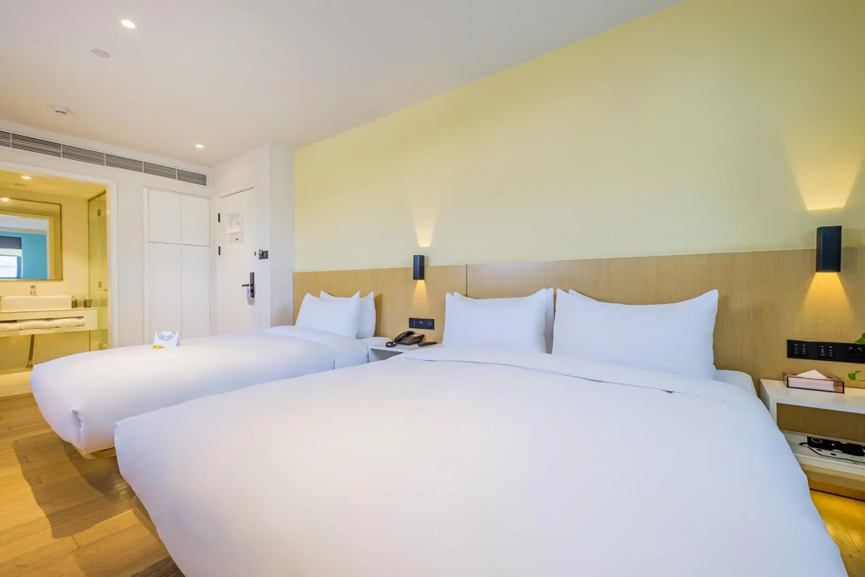 Bed in PACE HOTEL Suzhou Renmin Branch Bed in PACE HOTEL Suzhou Renmin Branch