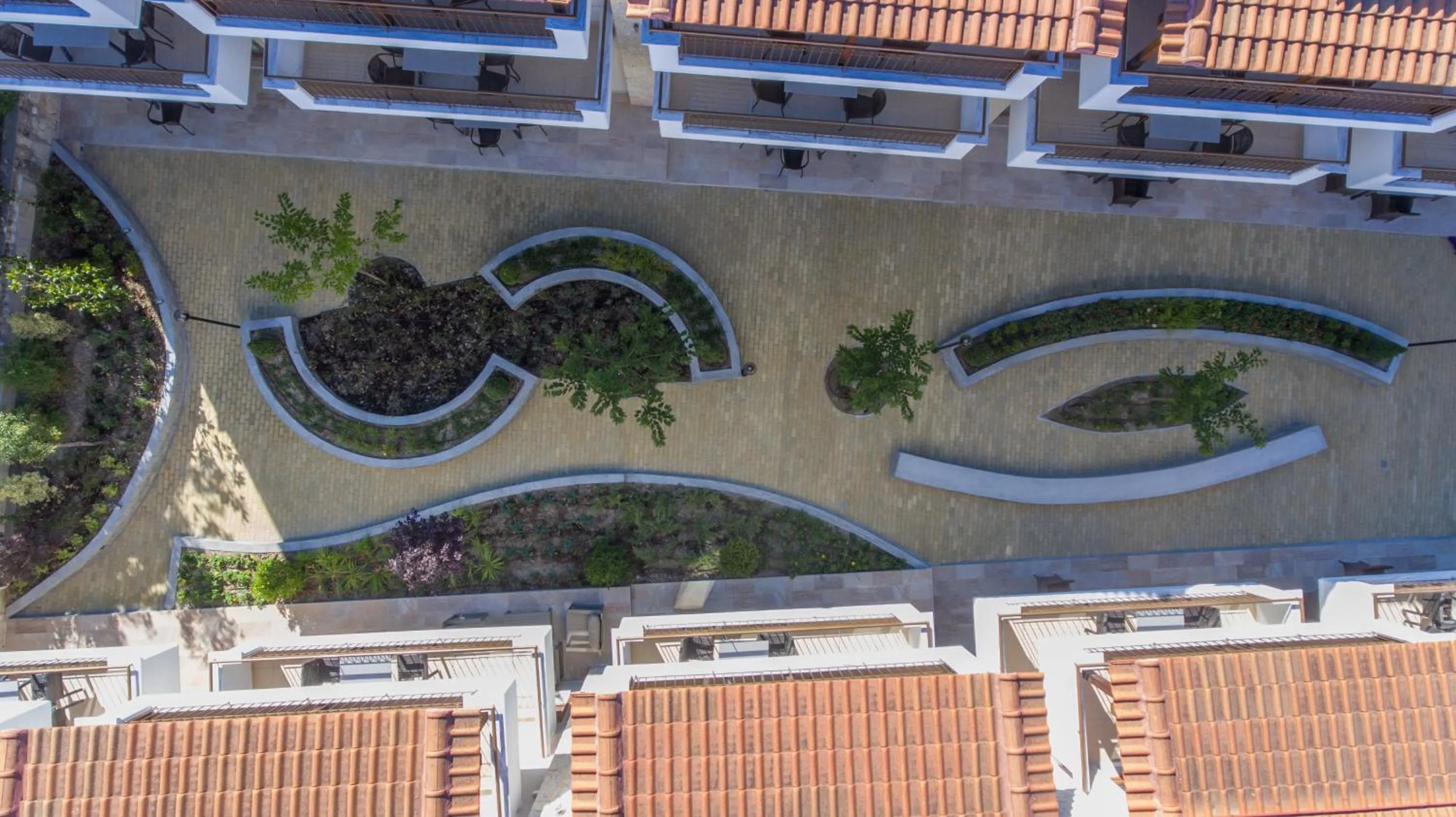 Bird's eye view in Apanemia by Flegra Hotels