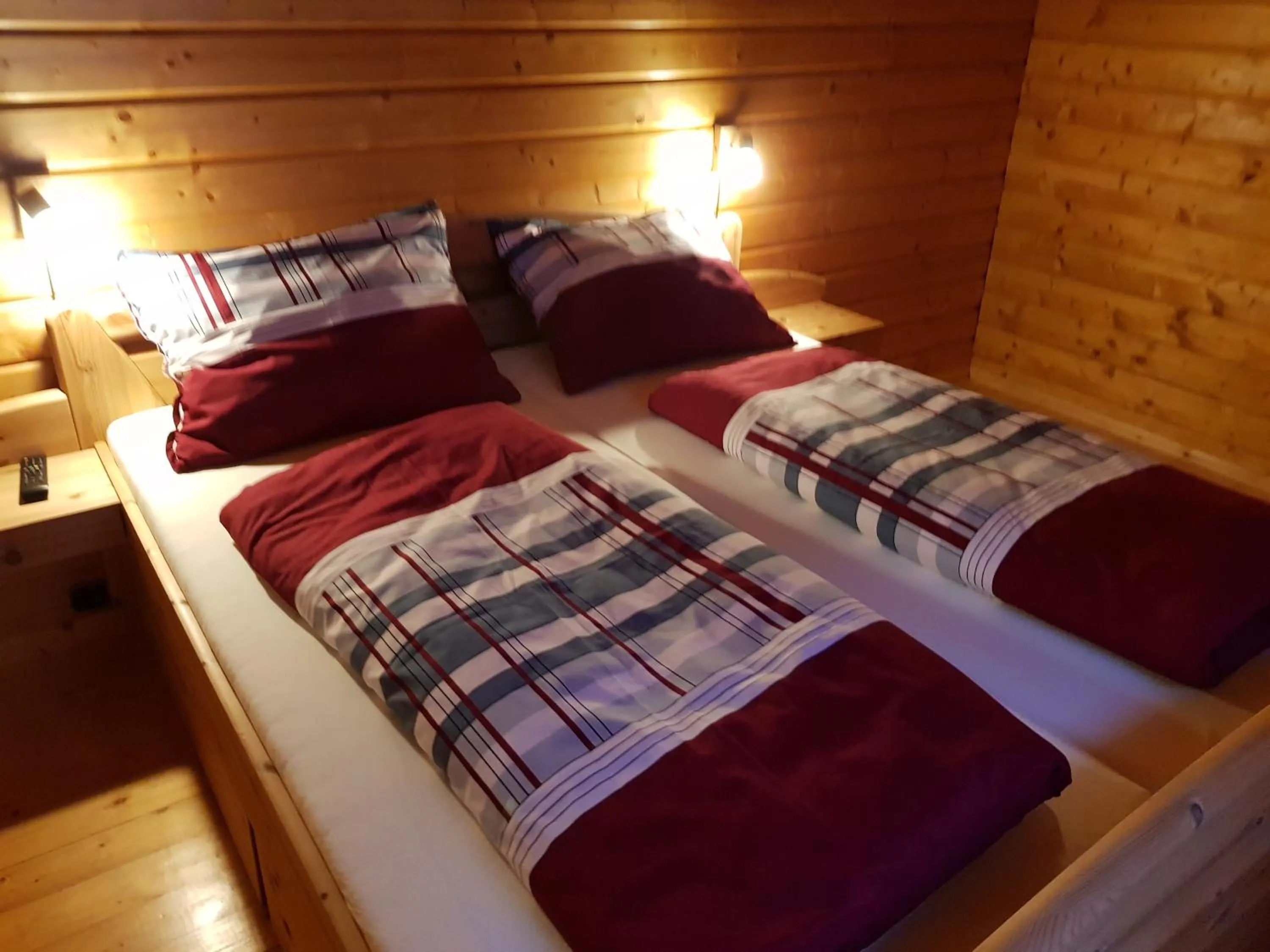 Bed in Holzhaus in Hinterstoder