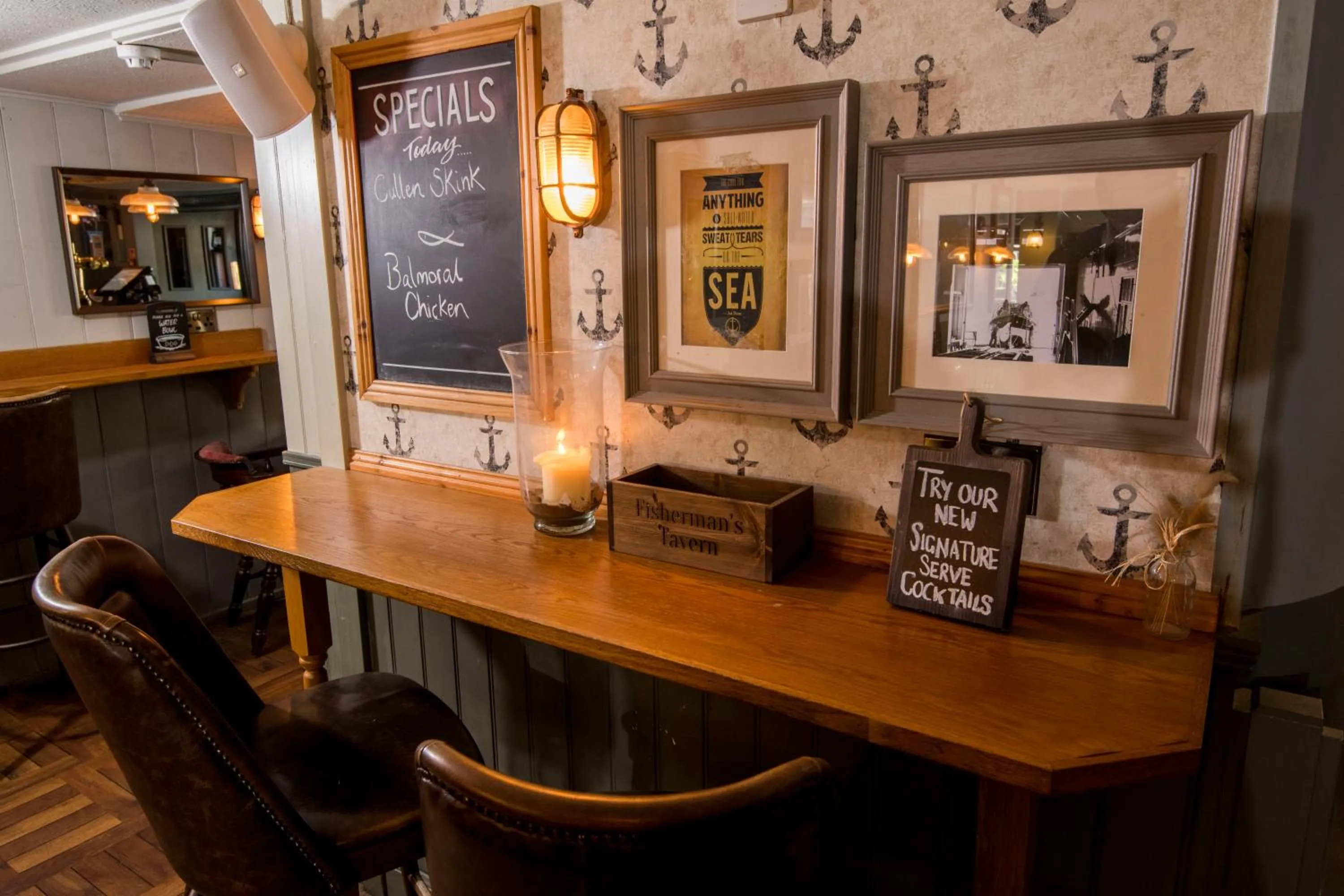 Restaurant/places to eat in Fishermans Tavern