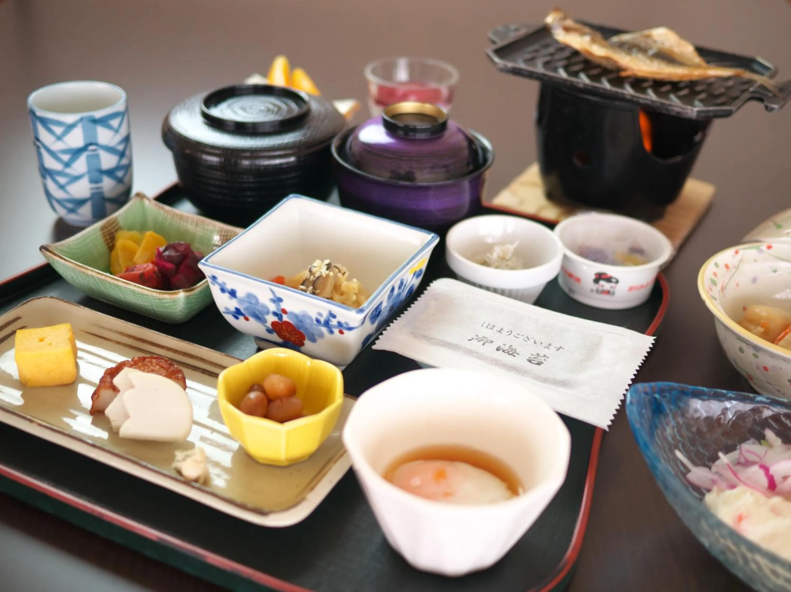 Asian breakfast in Wisterian Life Club Atami