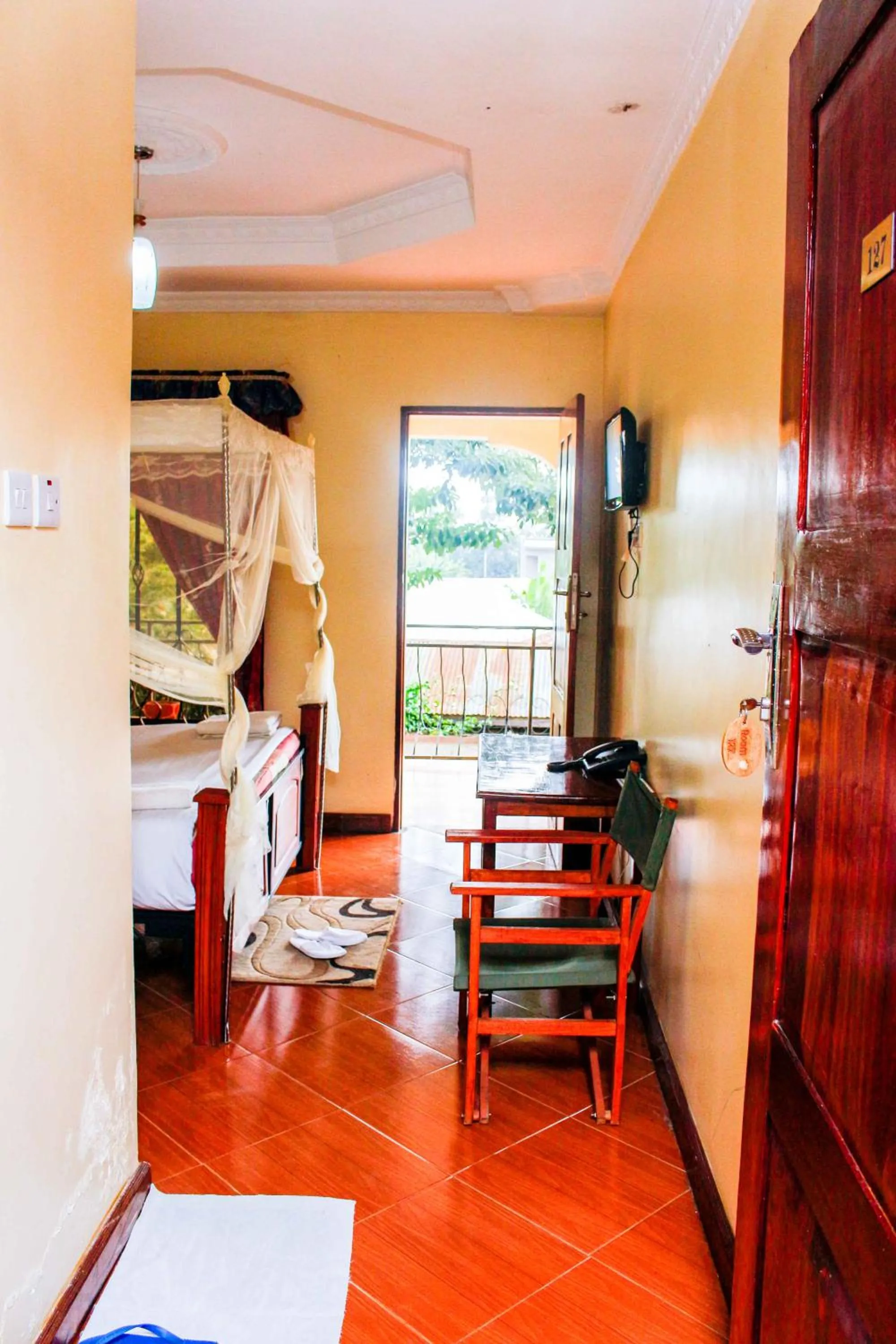 Bed in Bright Star Hotel & Safaris