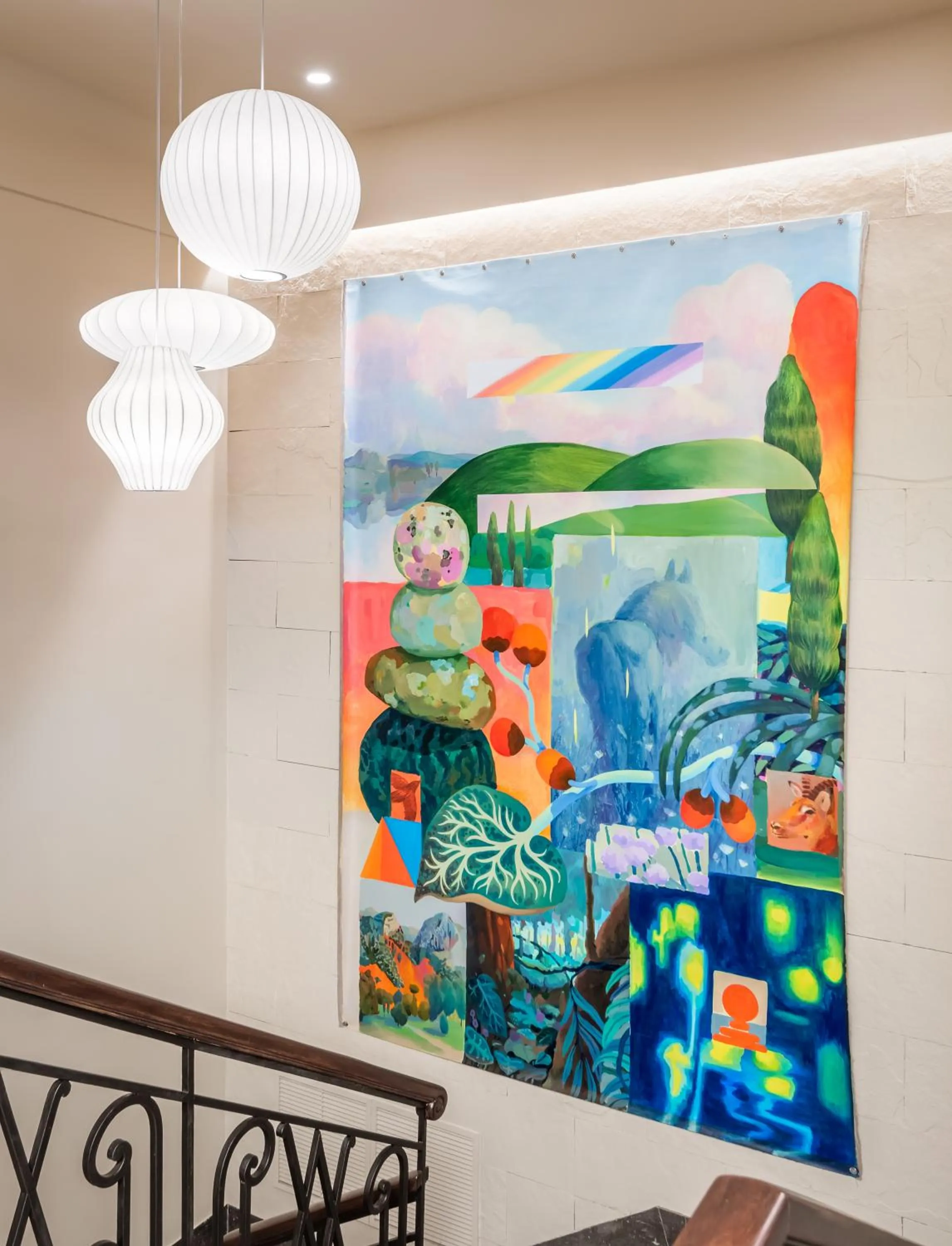 Seating area in BYPILLOW Amari