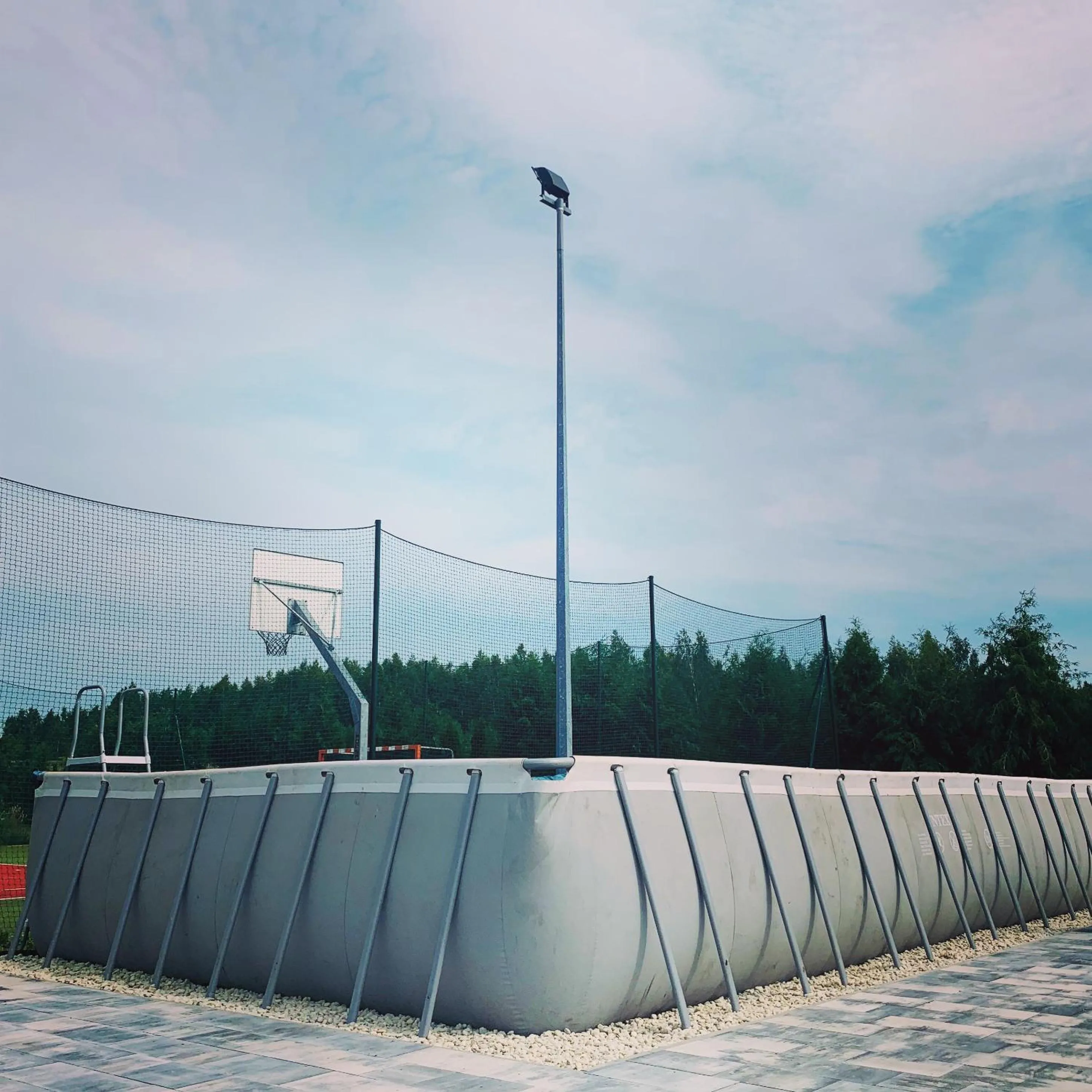 Swimming pool in Gasan Place - Domki na Mazurach