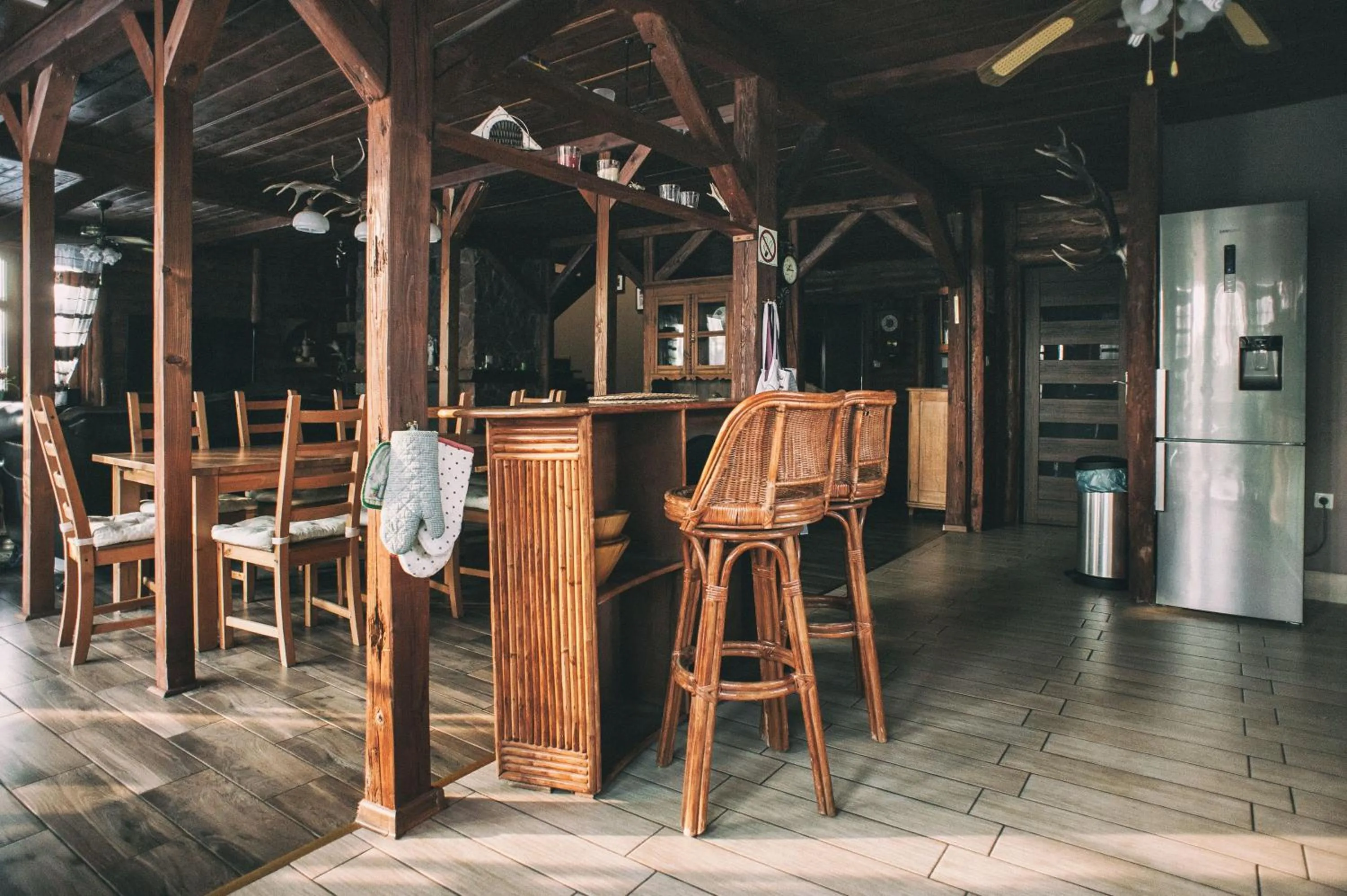 Dining area in Gasan Place - Domki na Mazurach