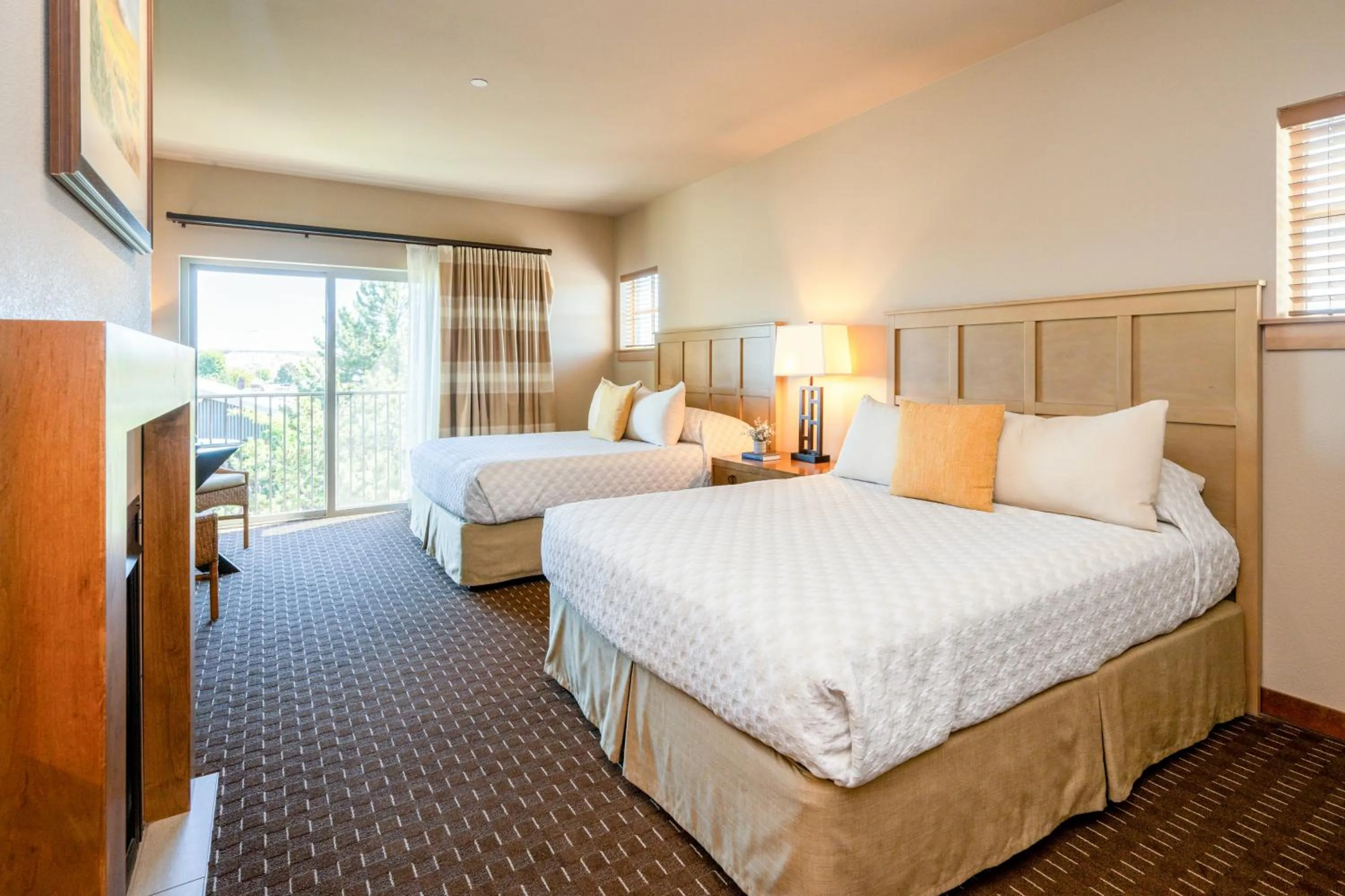 Bed in The Lodge at Columbia Point