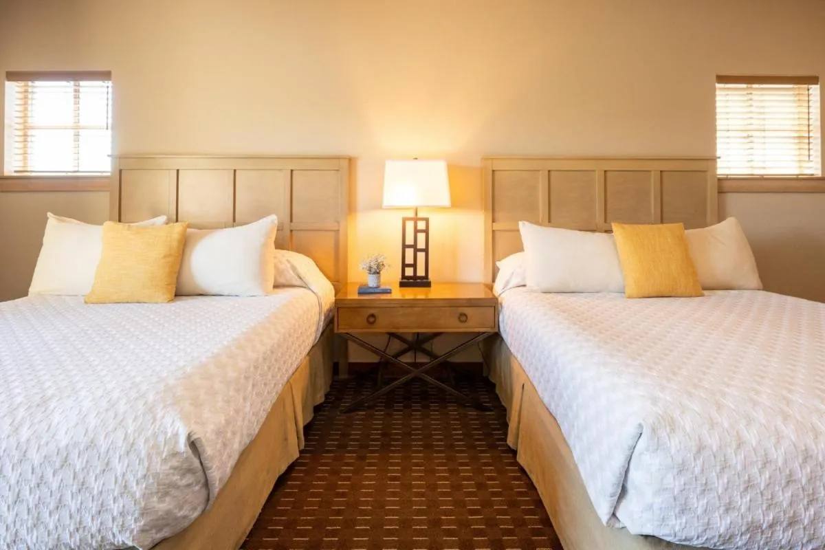 Bed in The Lodge at Columbia Point