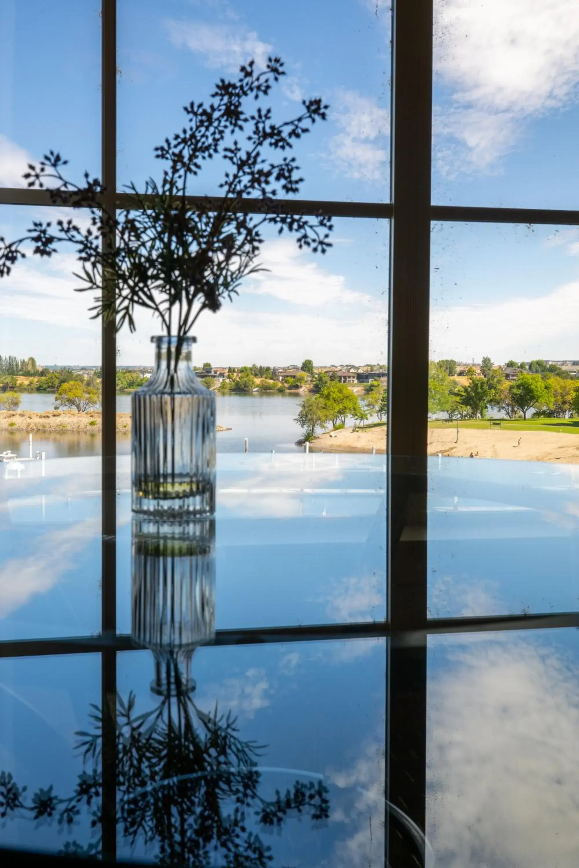 River view in The Lodge at Columbia Point River view in The Lodge at Columbia Point