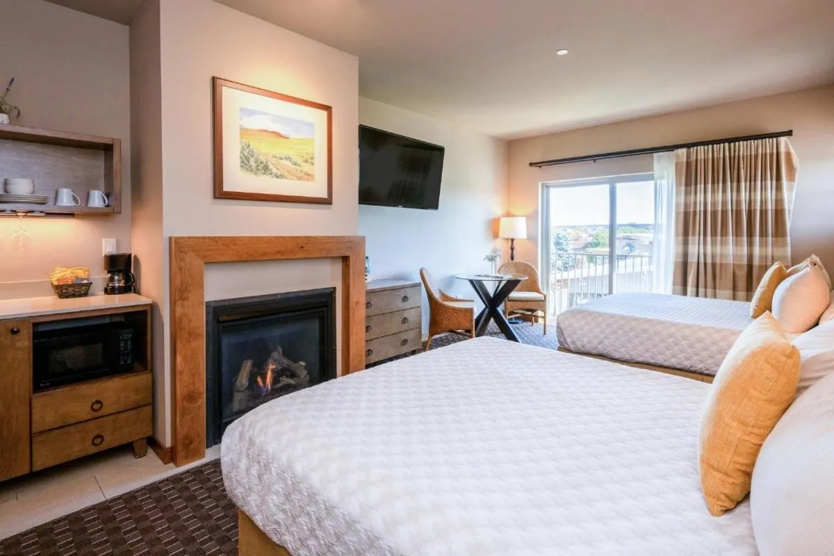 Bed in The Lodge at Columbia Point