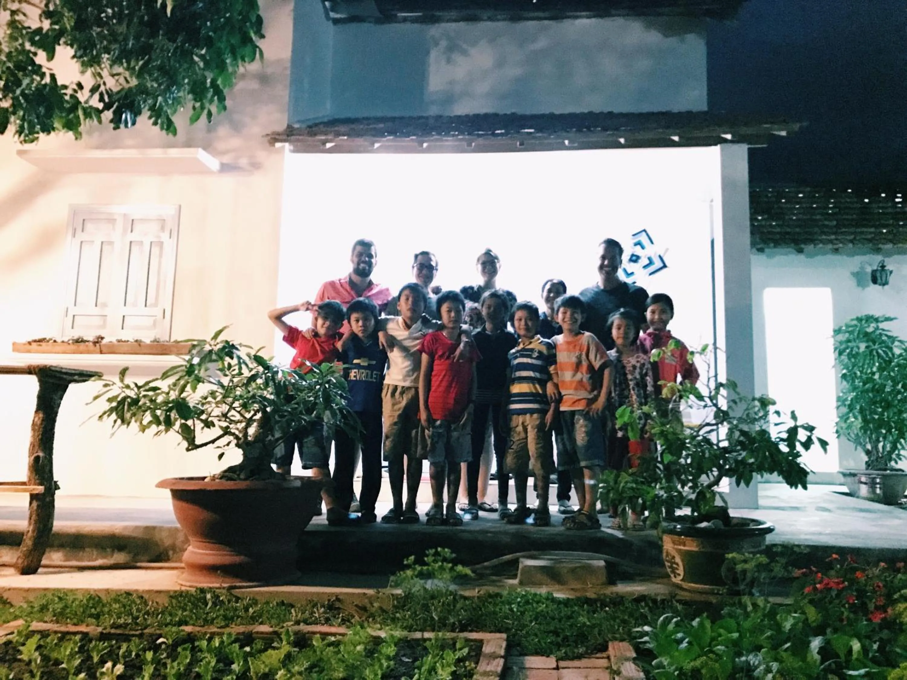 group of guests in Vietnam Phuot Real Home