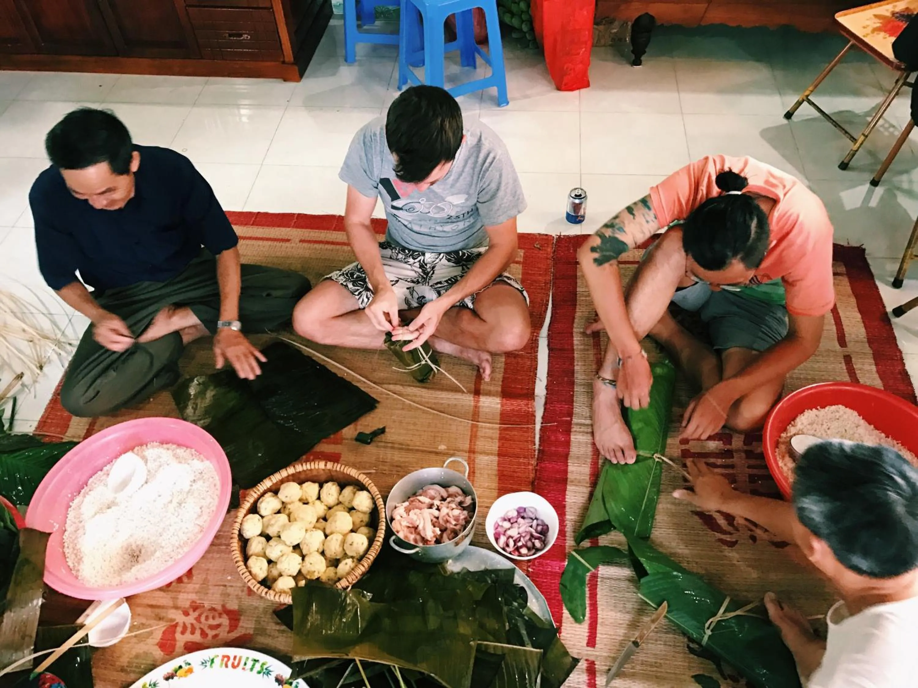 group of guests in Vietnam Phuot Real Home