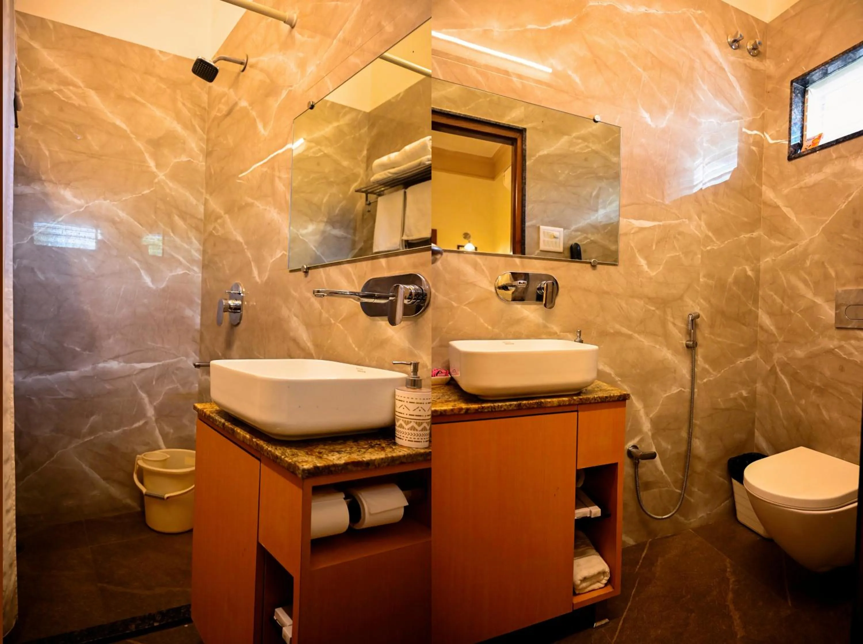 Bathroom in Hotel Cresent - Near Assi Ghat