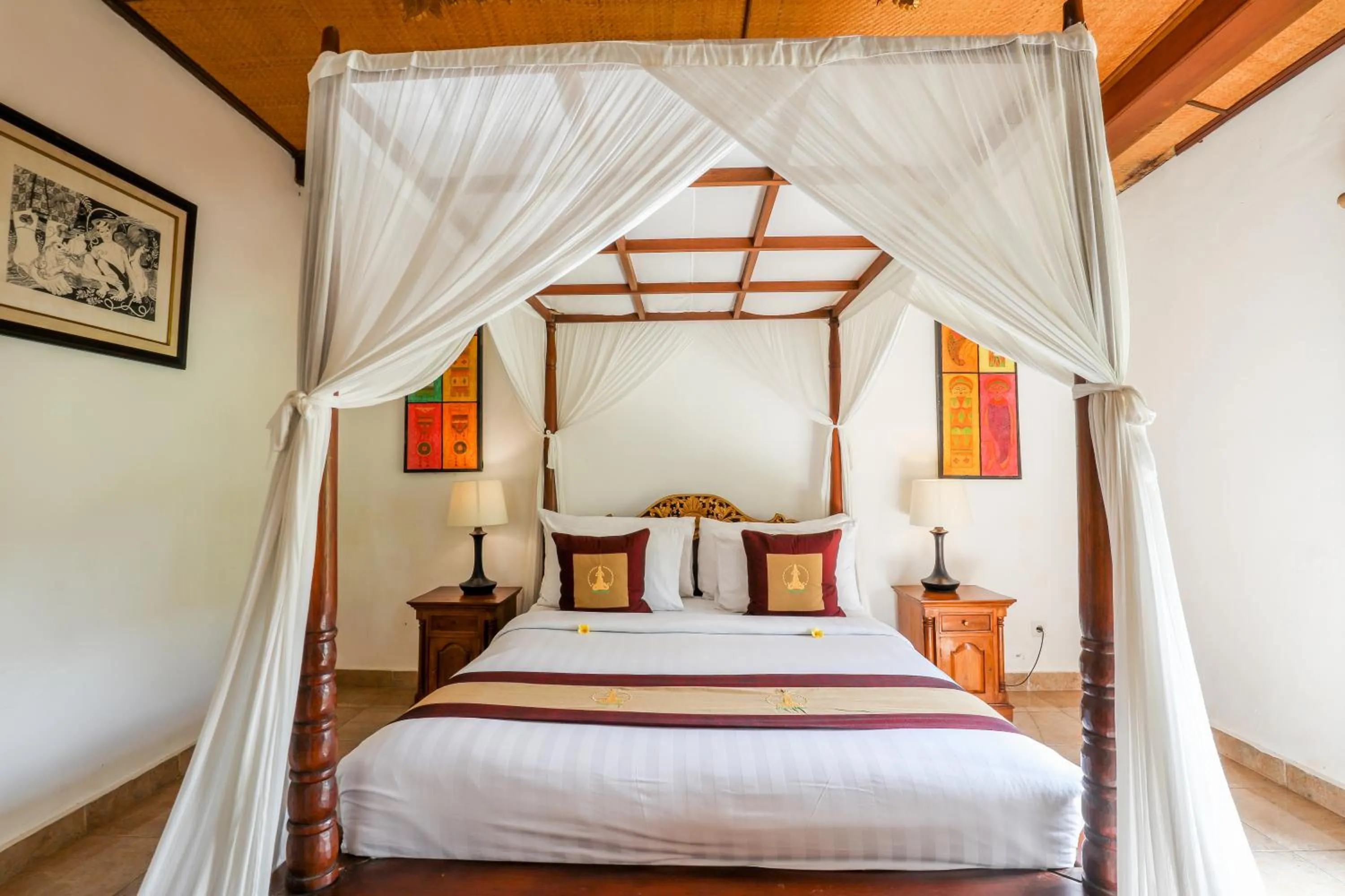 Bedroom, Bed in Uma Dawa Resort and Spa