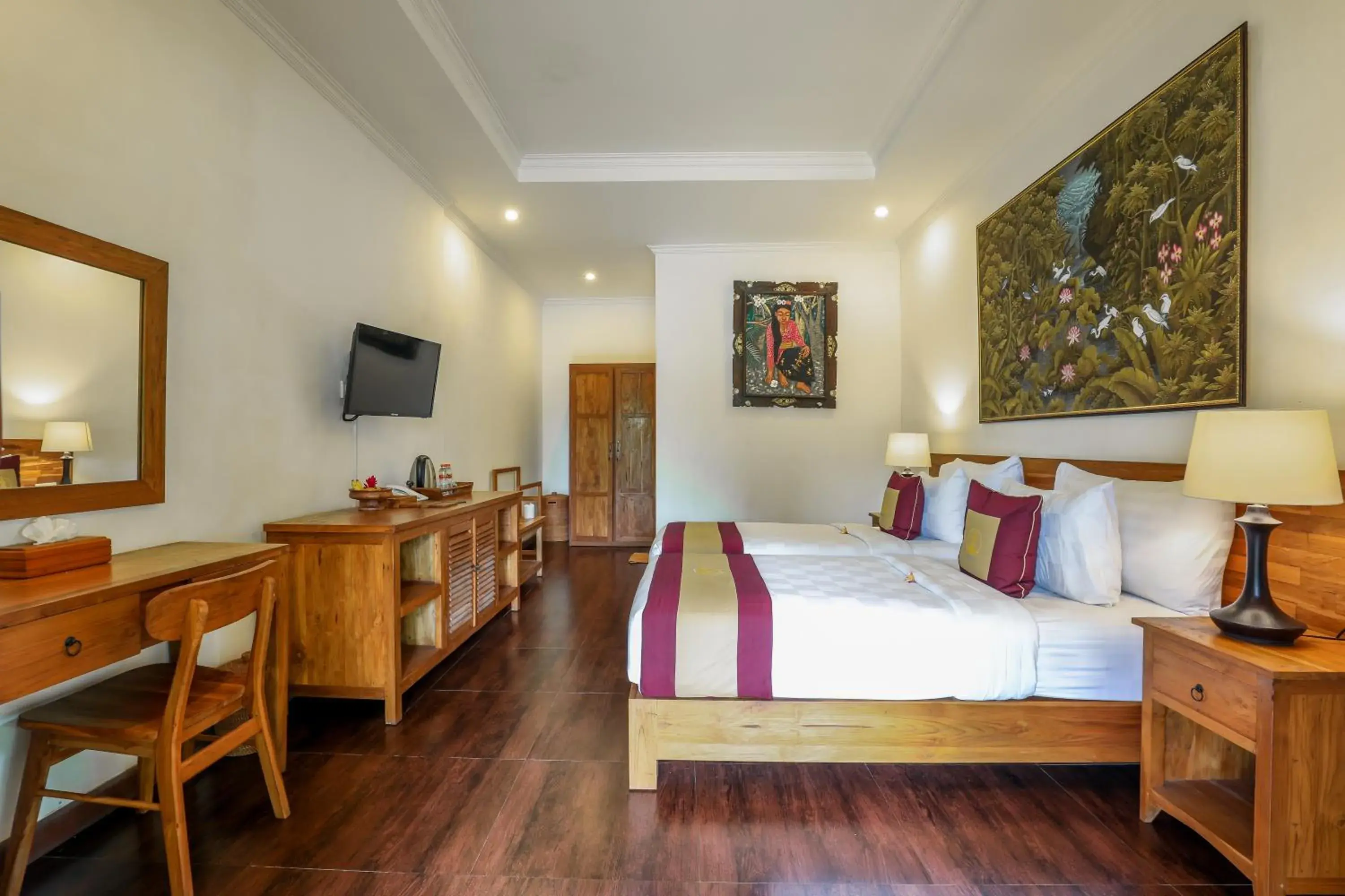 Bed in Uma Dawa Resort and Spa Bed in Uma Dawa Resort and Spa