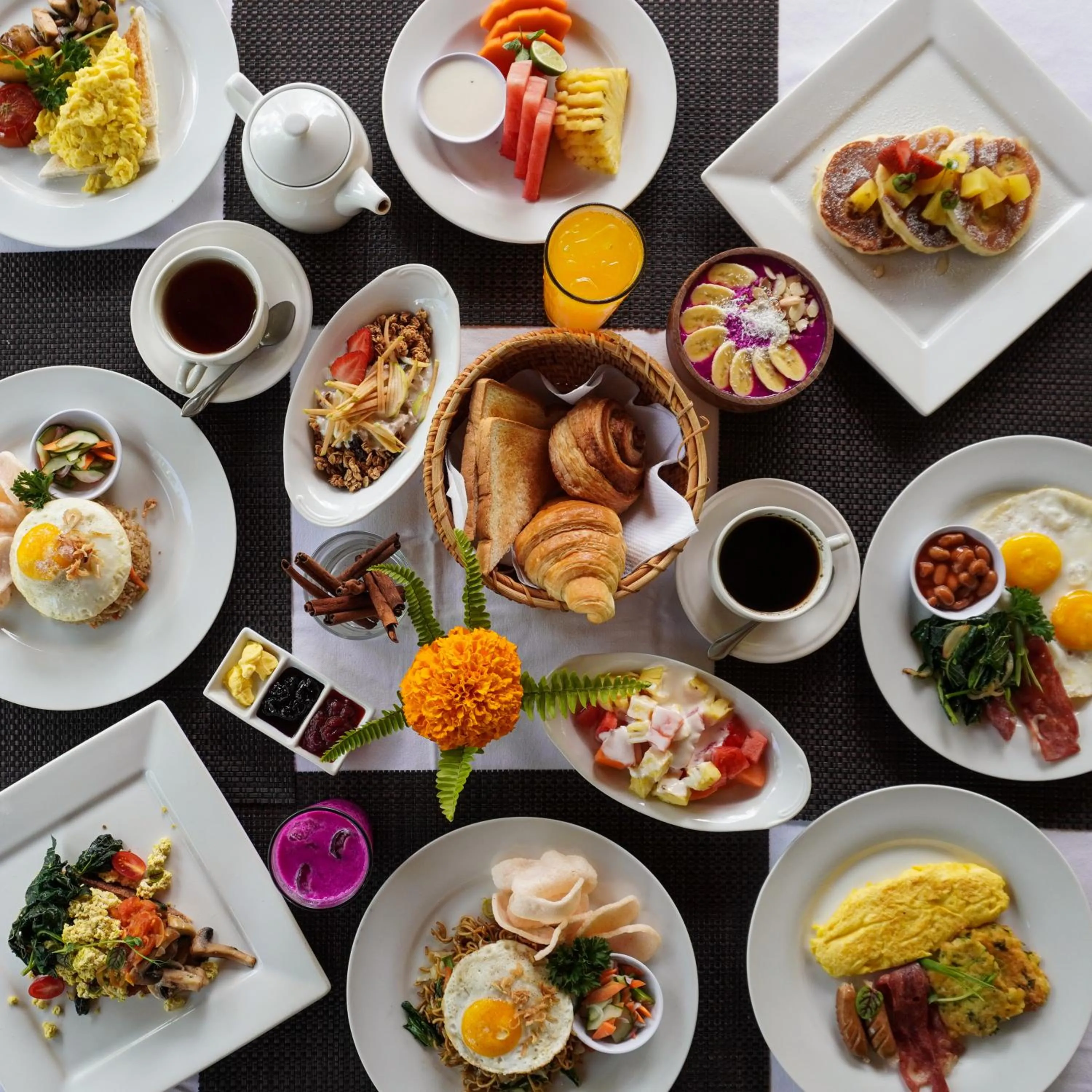 Breakfast in Uma Dawa Resort and Spa