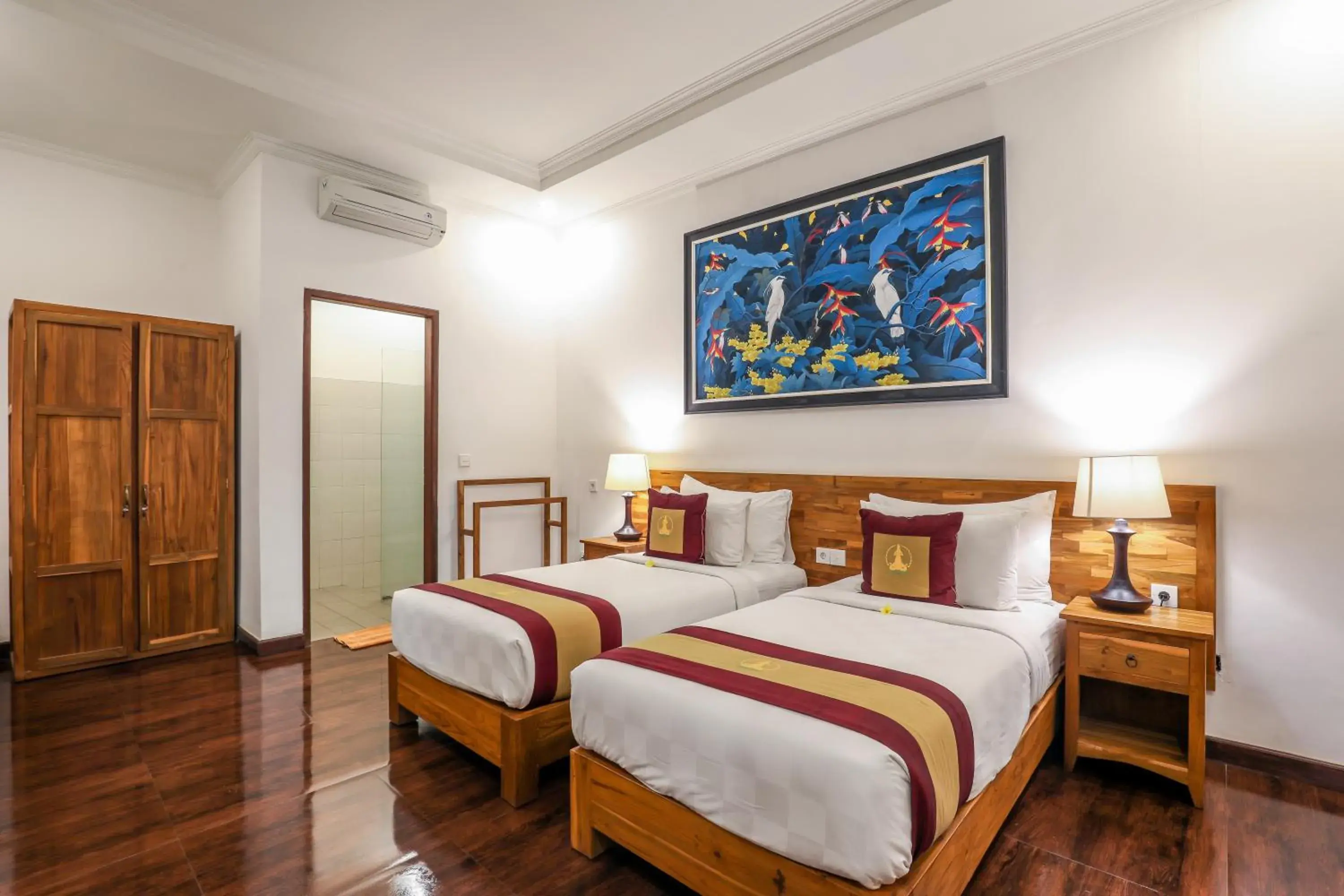 Bed in Uma Dawa Resort and Spa Bed in Uma Dawa Resort and Spa