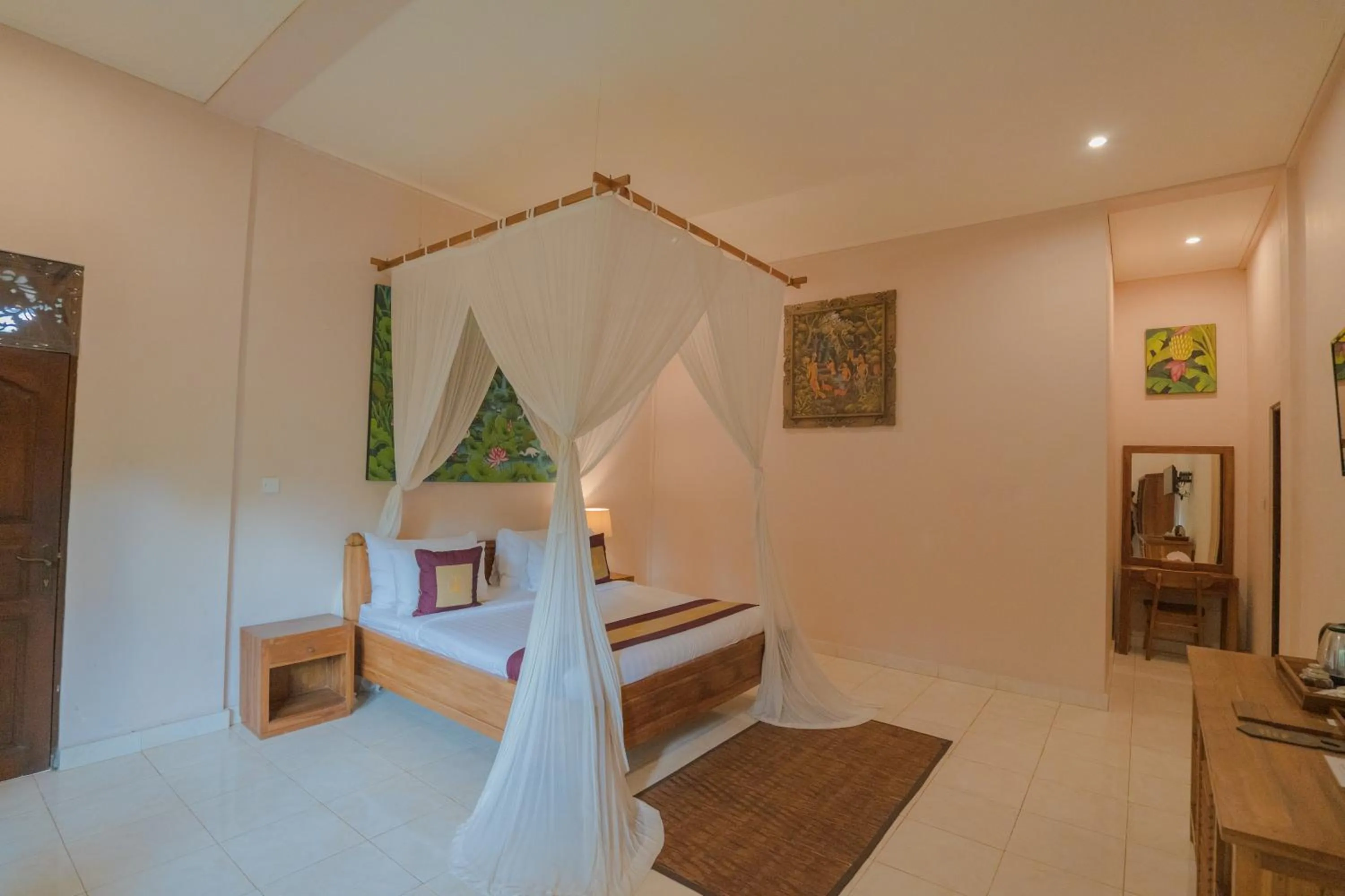 Bedroom, Bed in Uma Dawa Resort and Spa