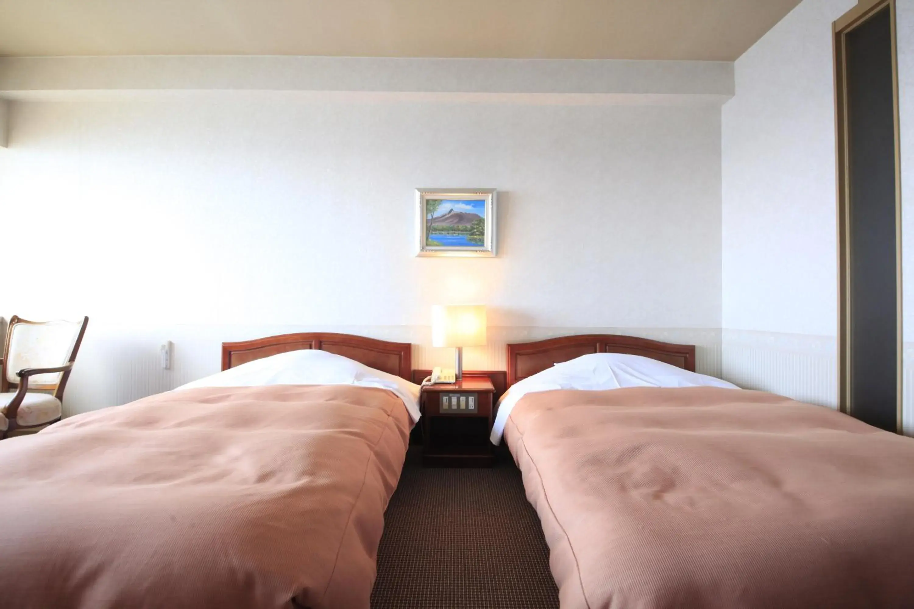 Bed in Heiseikan Shiosaitei Bed in Heiseikan Shiosaitei