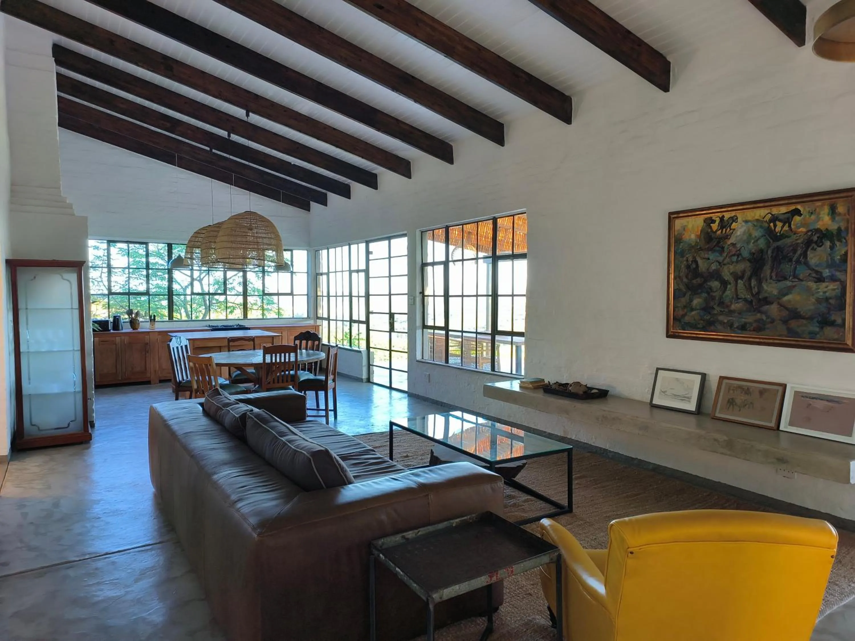 Living room in Eloff Guest House and Gallery