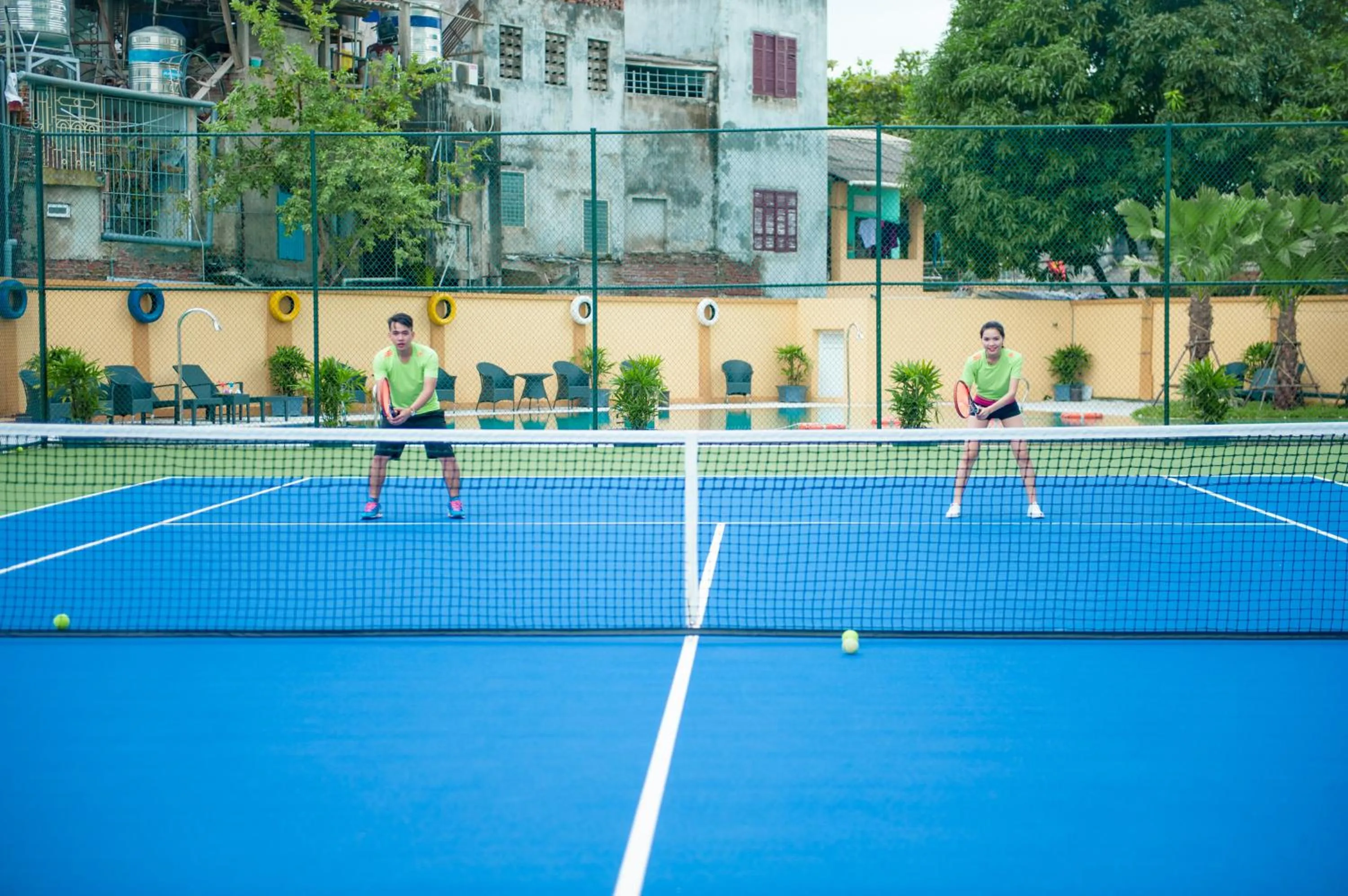 Tennis court in Muong Thanh Grand Tuyen Quang Hotel