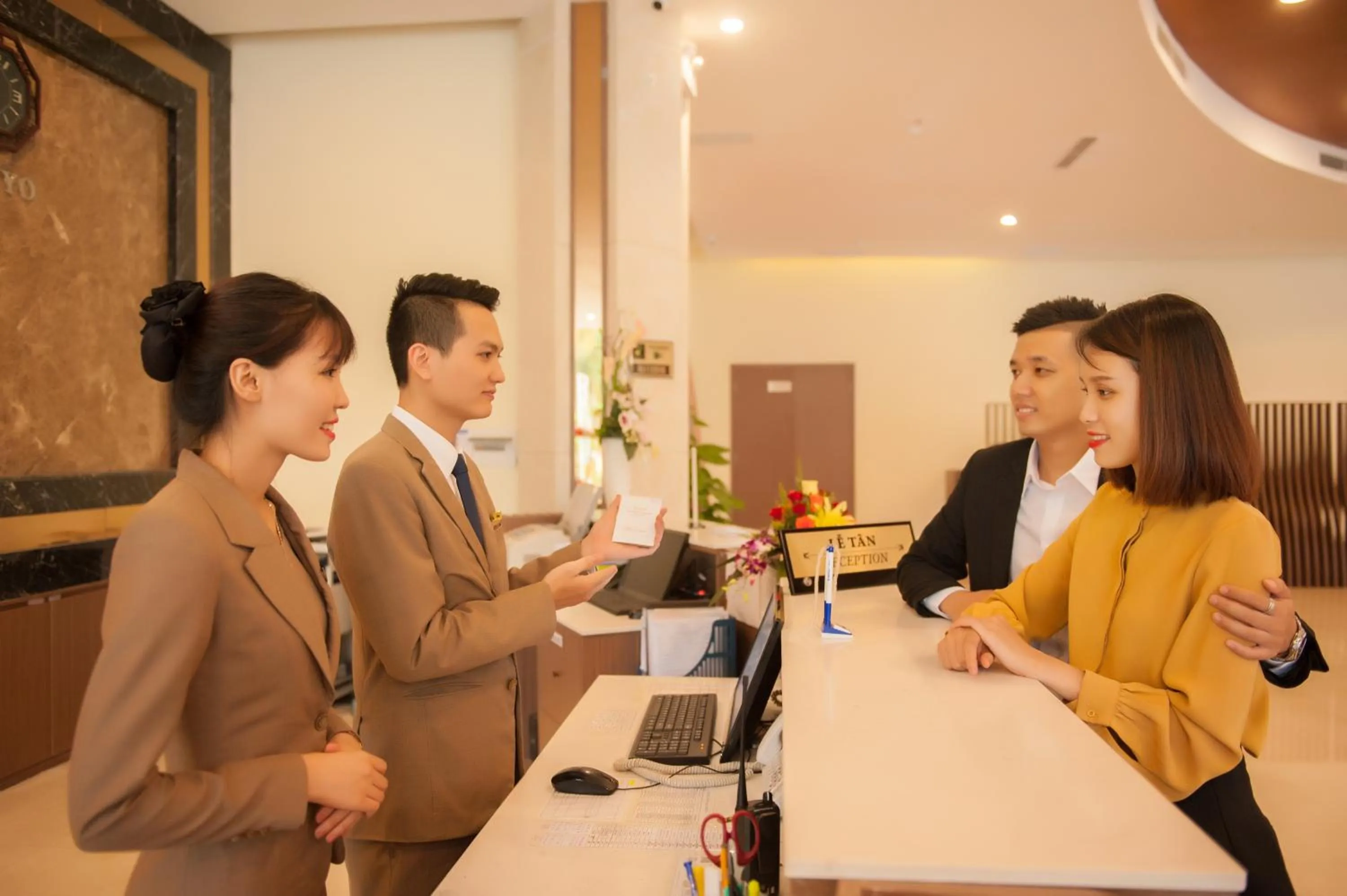 Lobby or reception in Muong Thanh Grand Tuyen Quang Hotel