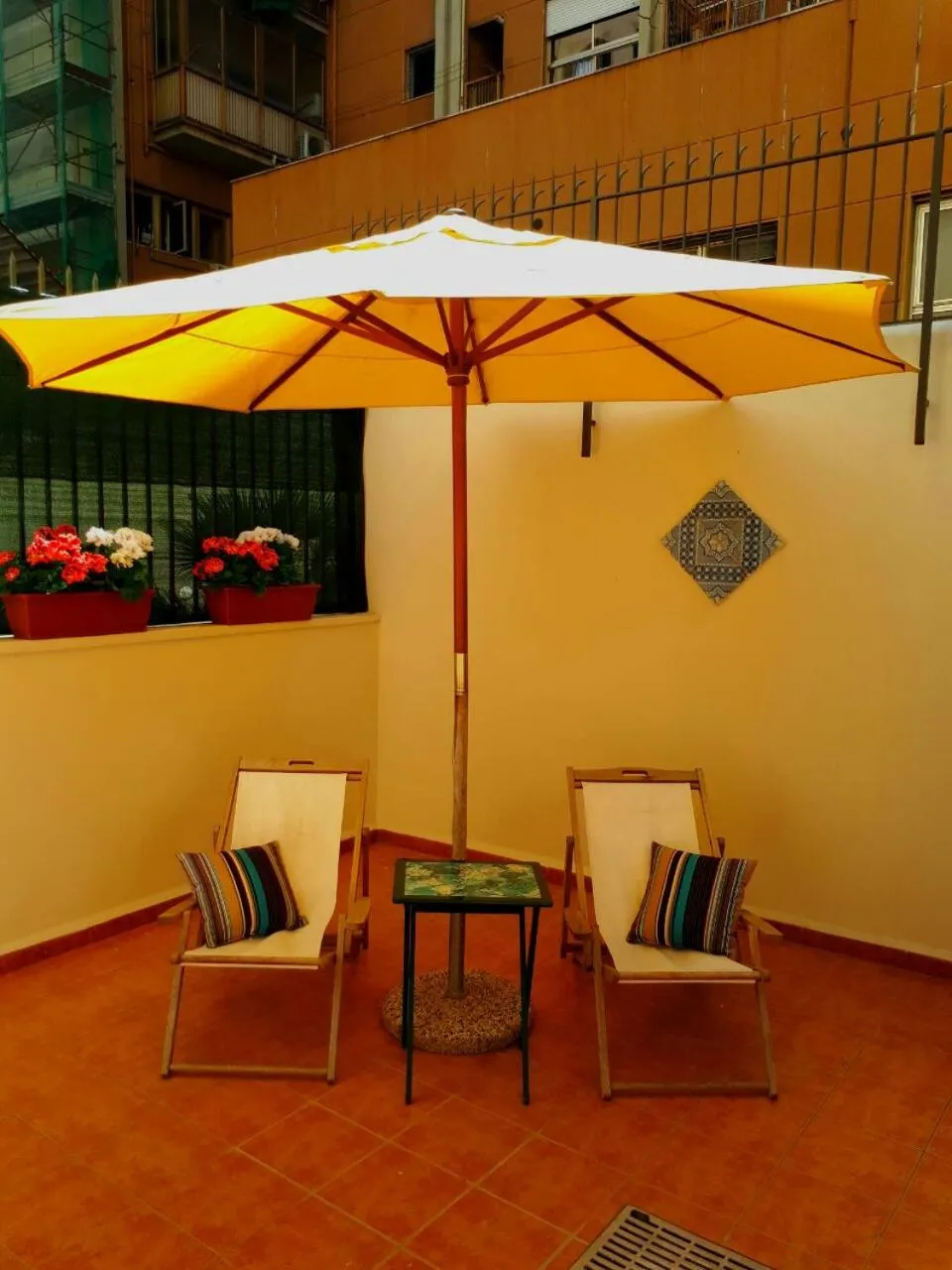 Patio in Rabbad Apartments