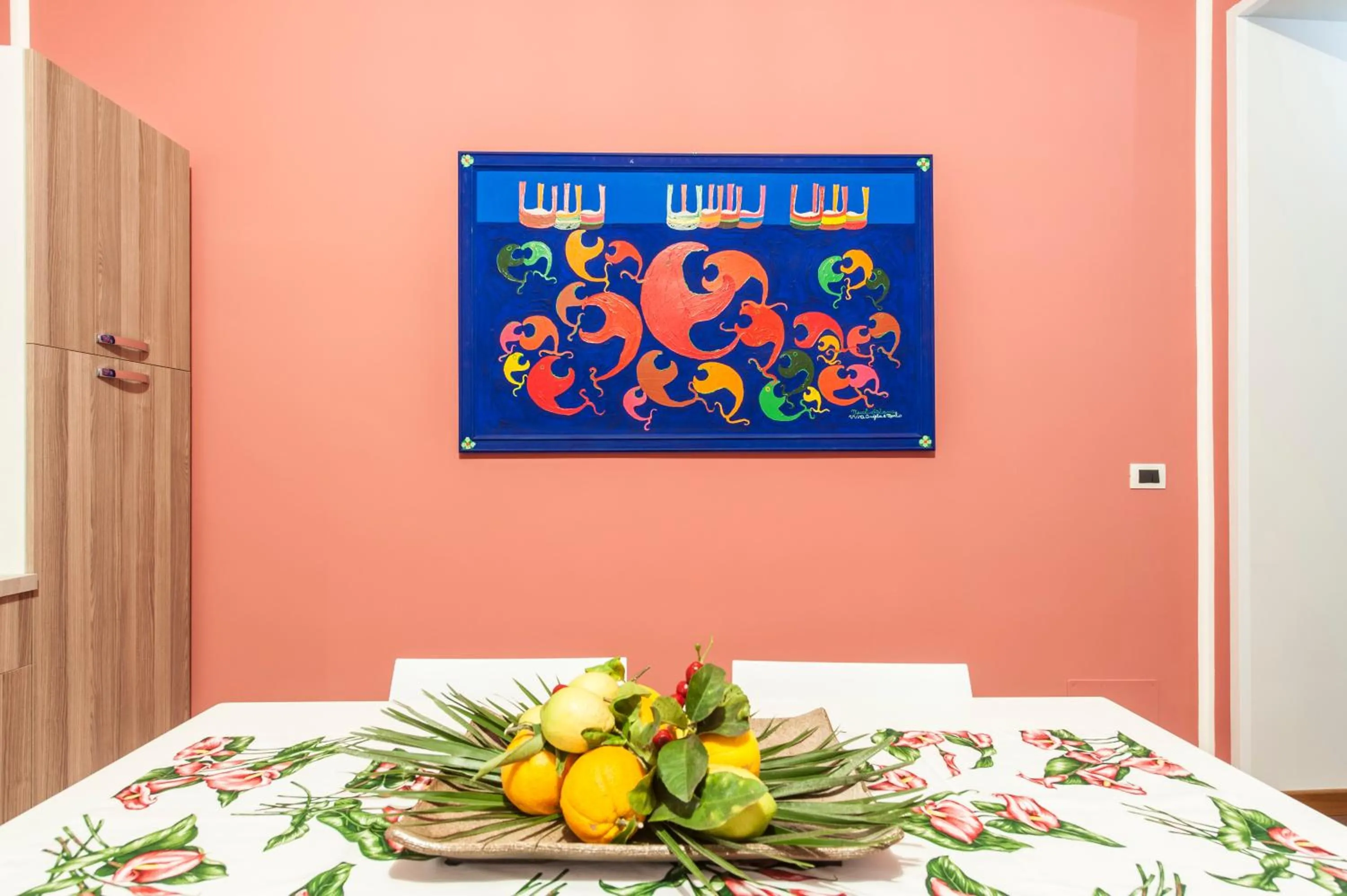 Decorative detail, Bed in Rabbad Apartments