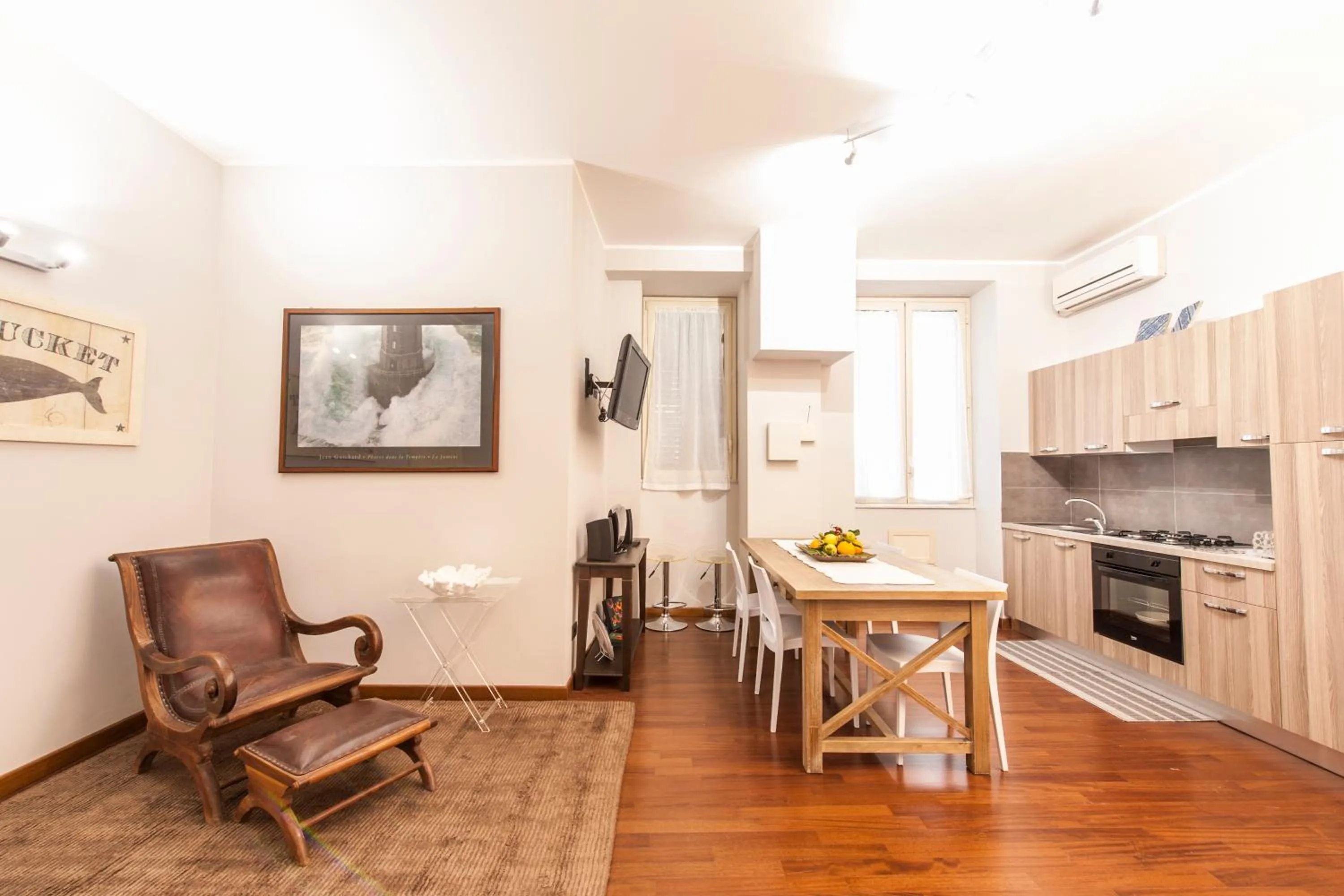Kitchen or kitchenette in Rabbad Apartments
