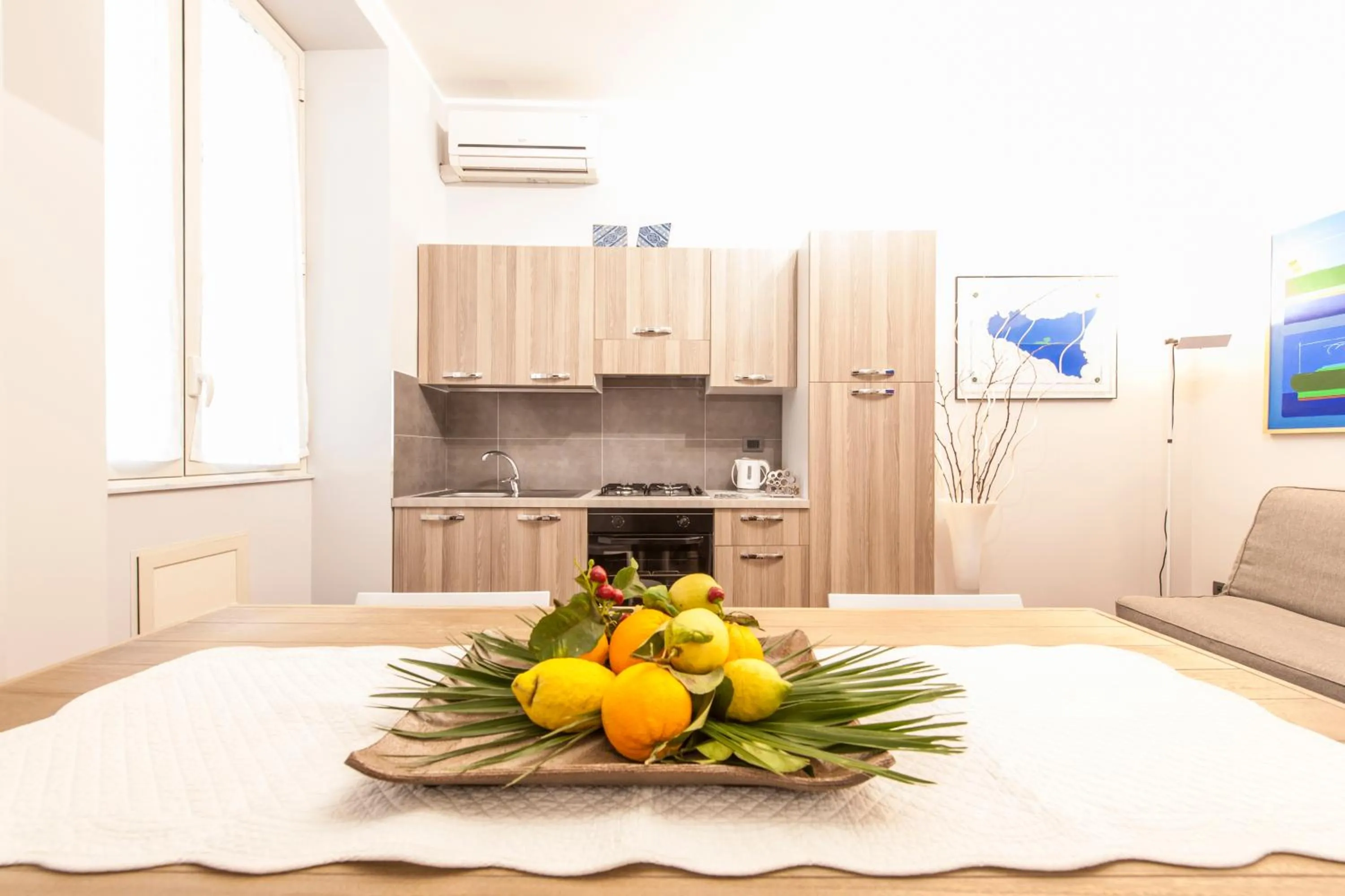 Kitchen or kitchenette in Rabbad Apartments