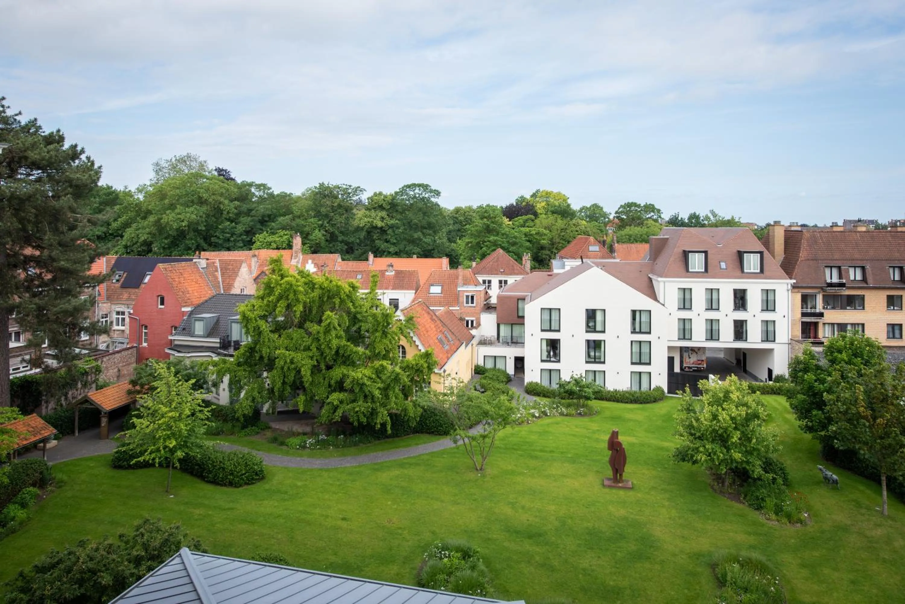 Garden view in Dukes' Palace Brugge - by Dukes' Hotel Collection