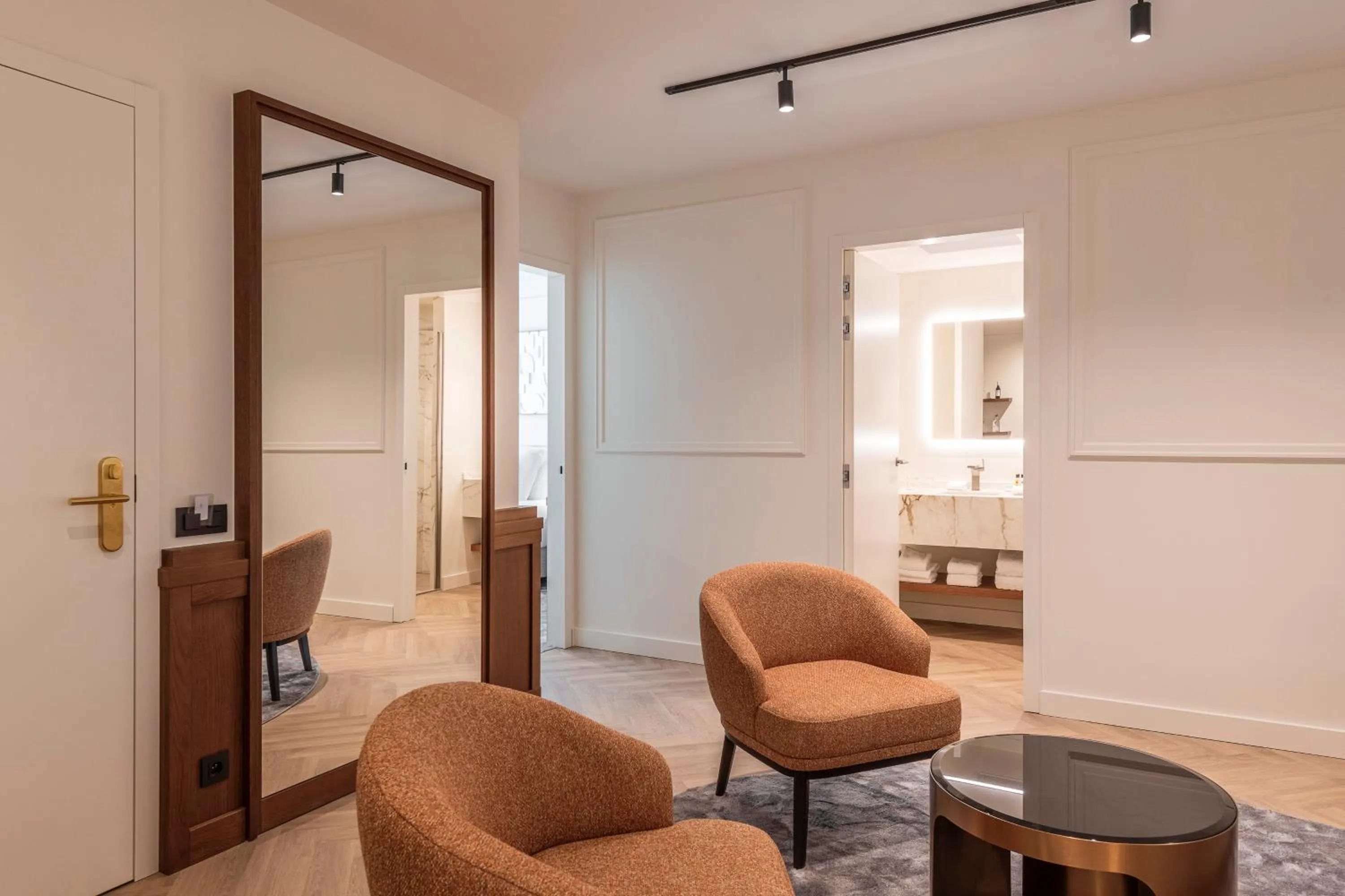 Living room in Dukes' Palace Brugge - by Dukes' Hotel Collection